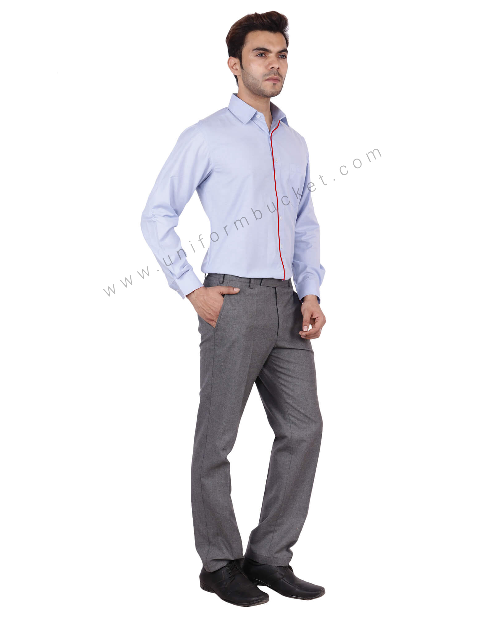 Light Grey Formal Trousers For Male