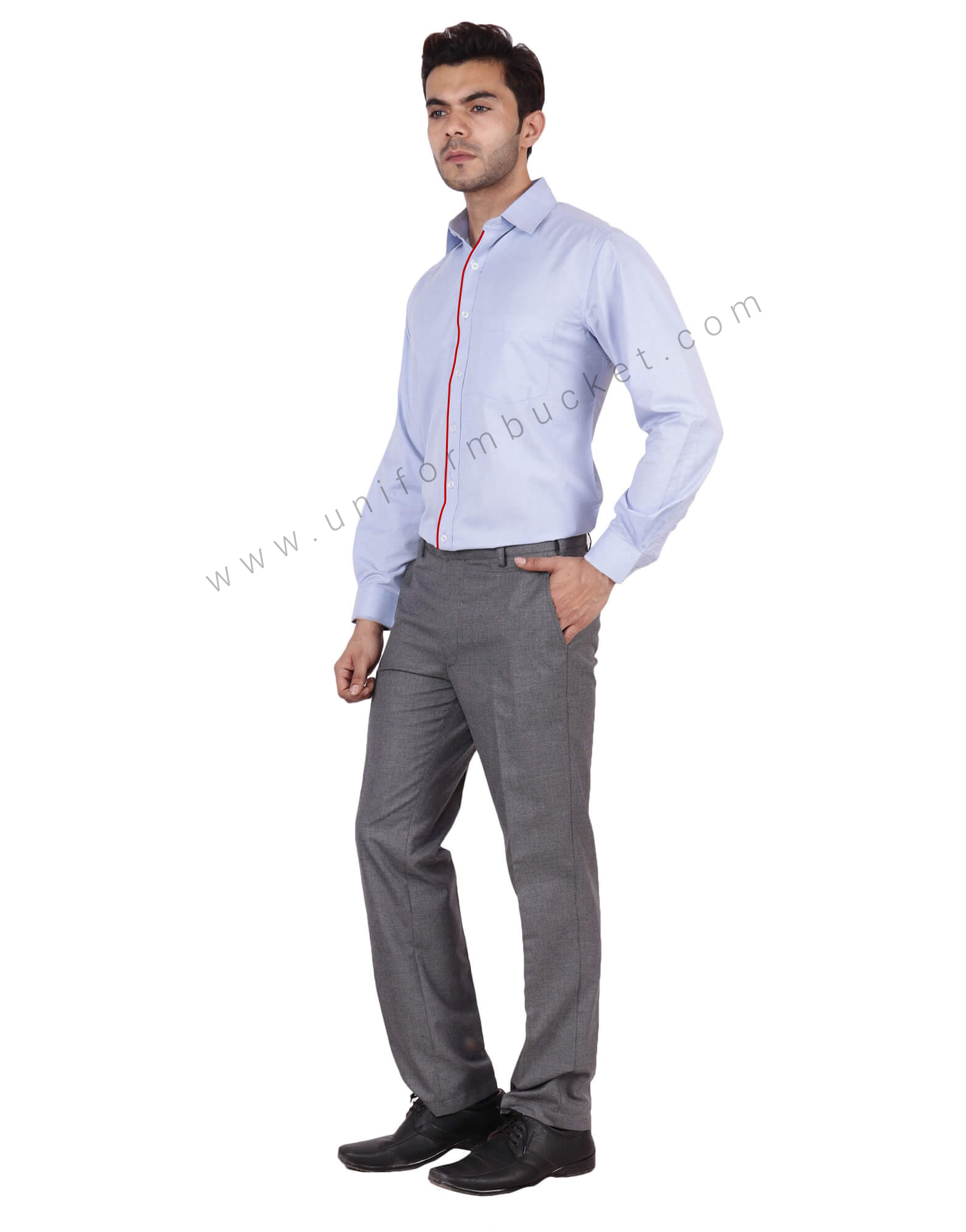 Mens Slim Fit Formal Trousers in Light Grey  Mens Formal office   SIRRI