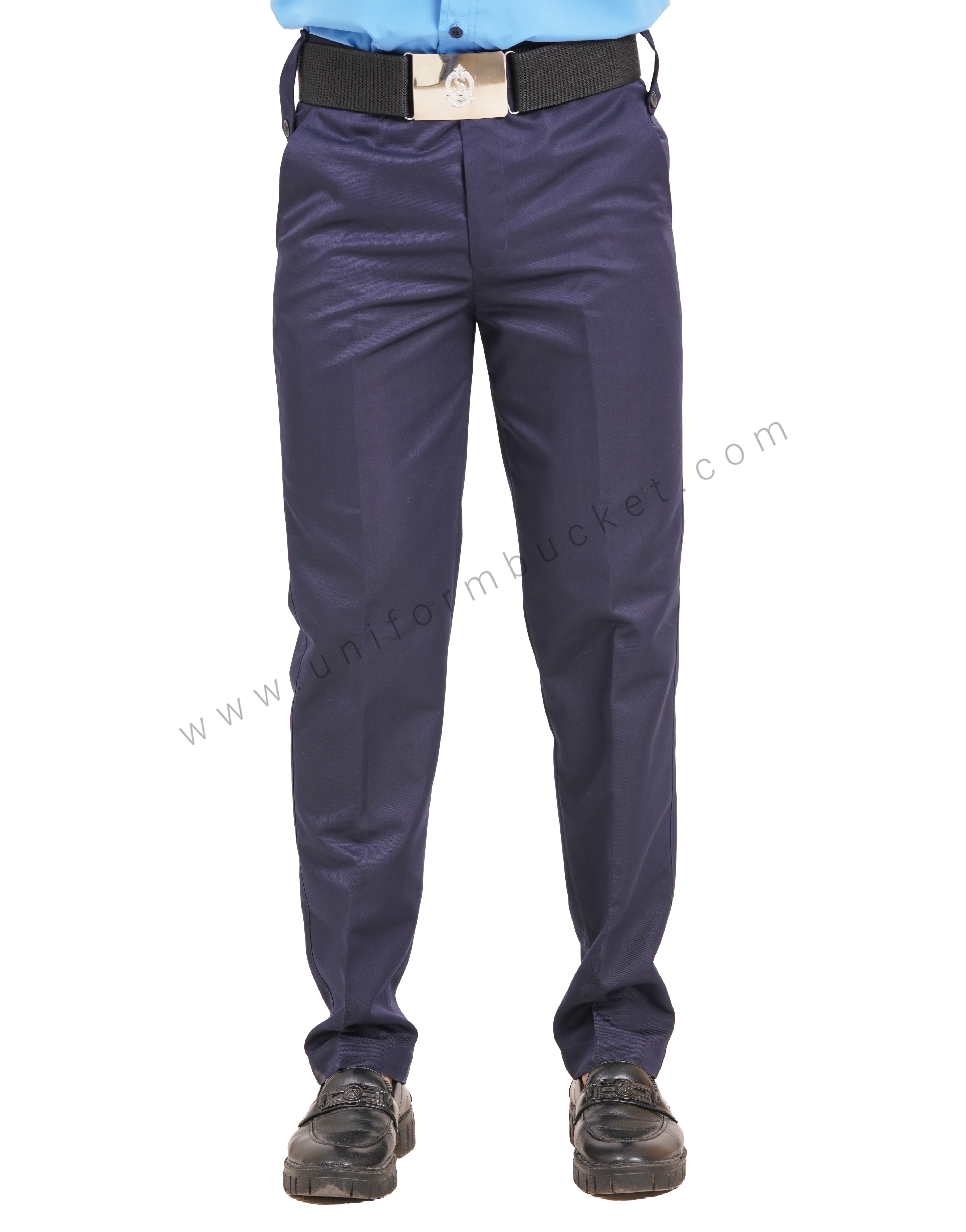 male navy blue Security Guard trouser with three loops
