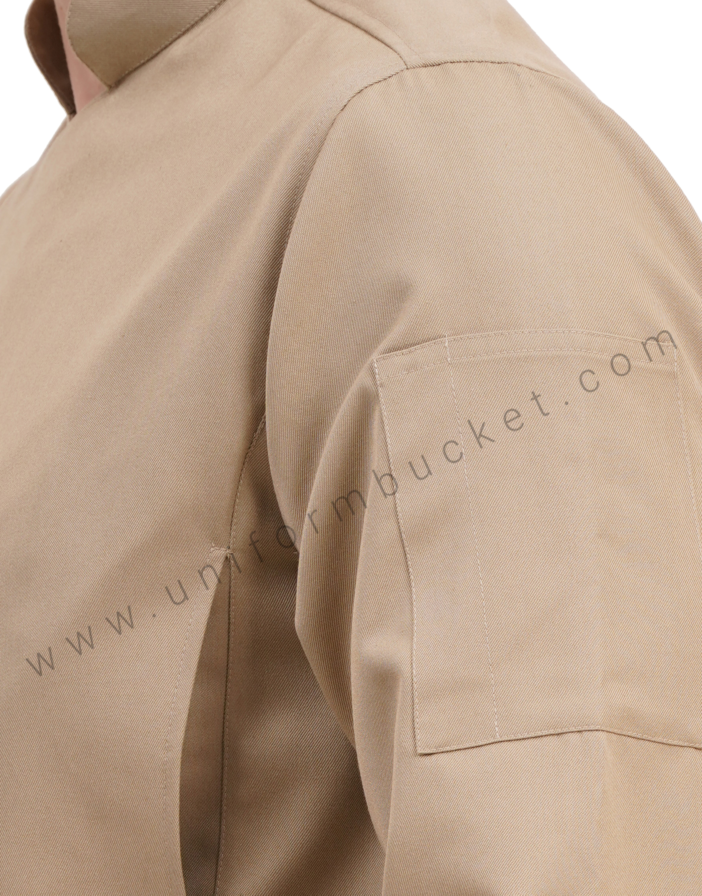 male stylish jacket look chef coat  with front zip