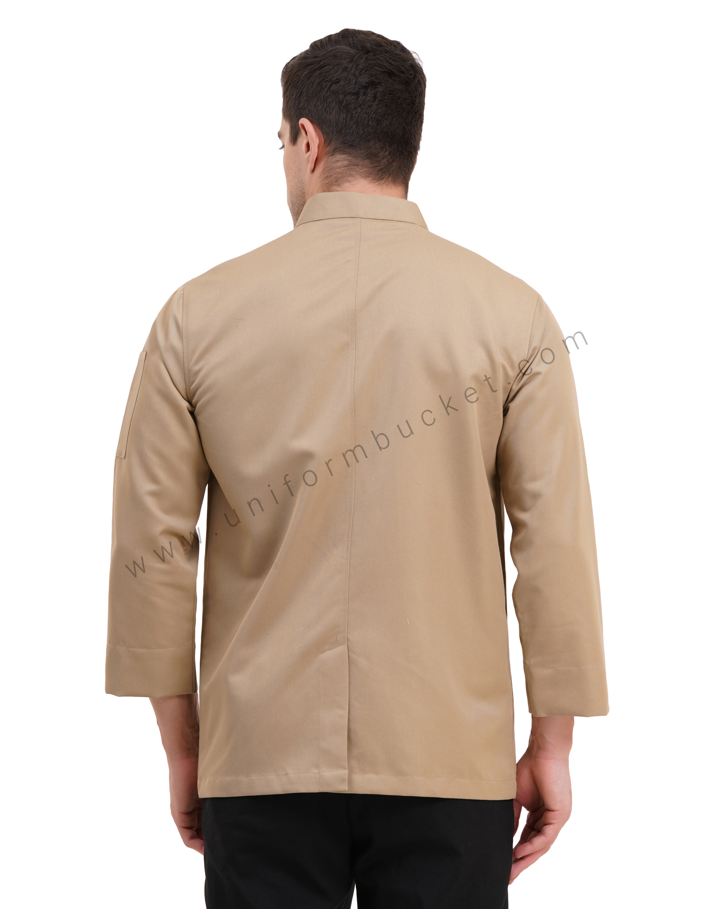 male stylish jacket look chef coat  with front zip