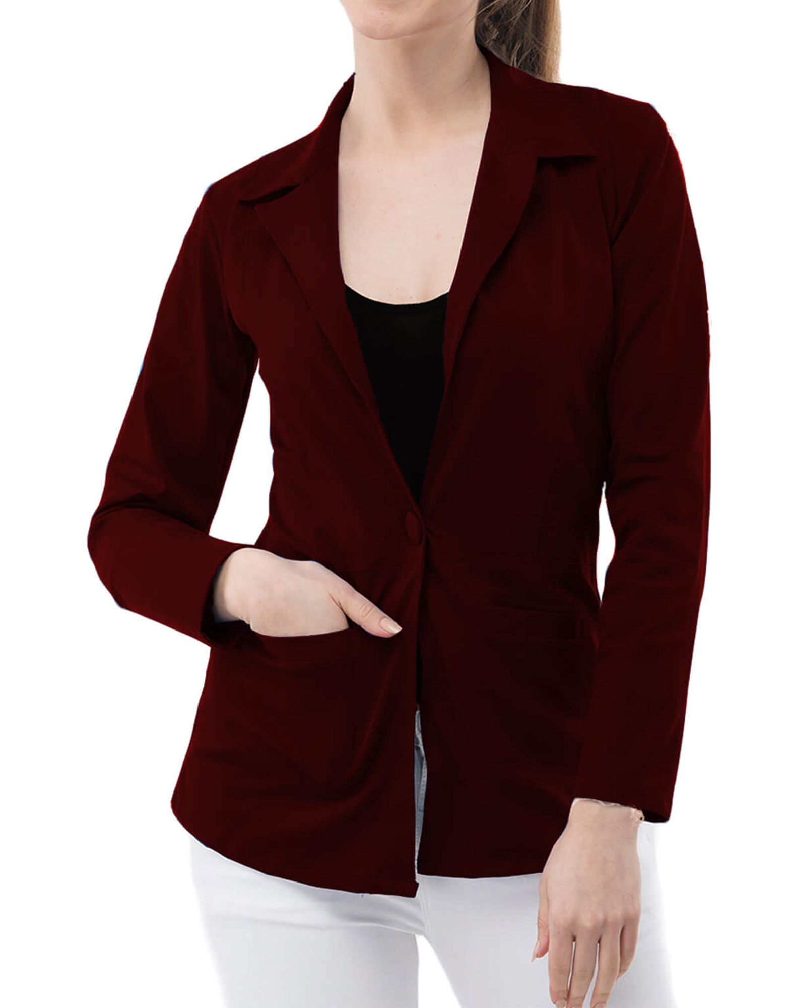 maroon sequin jacket