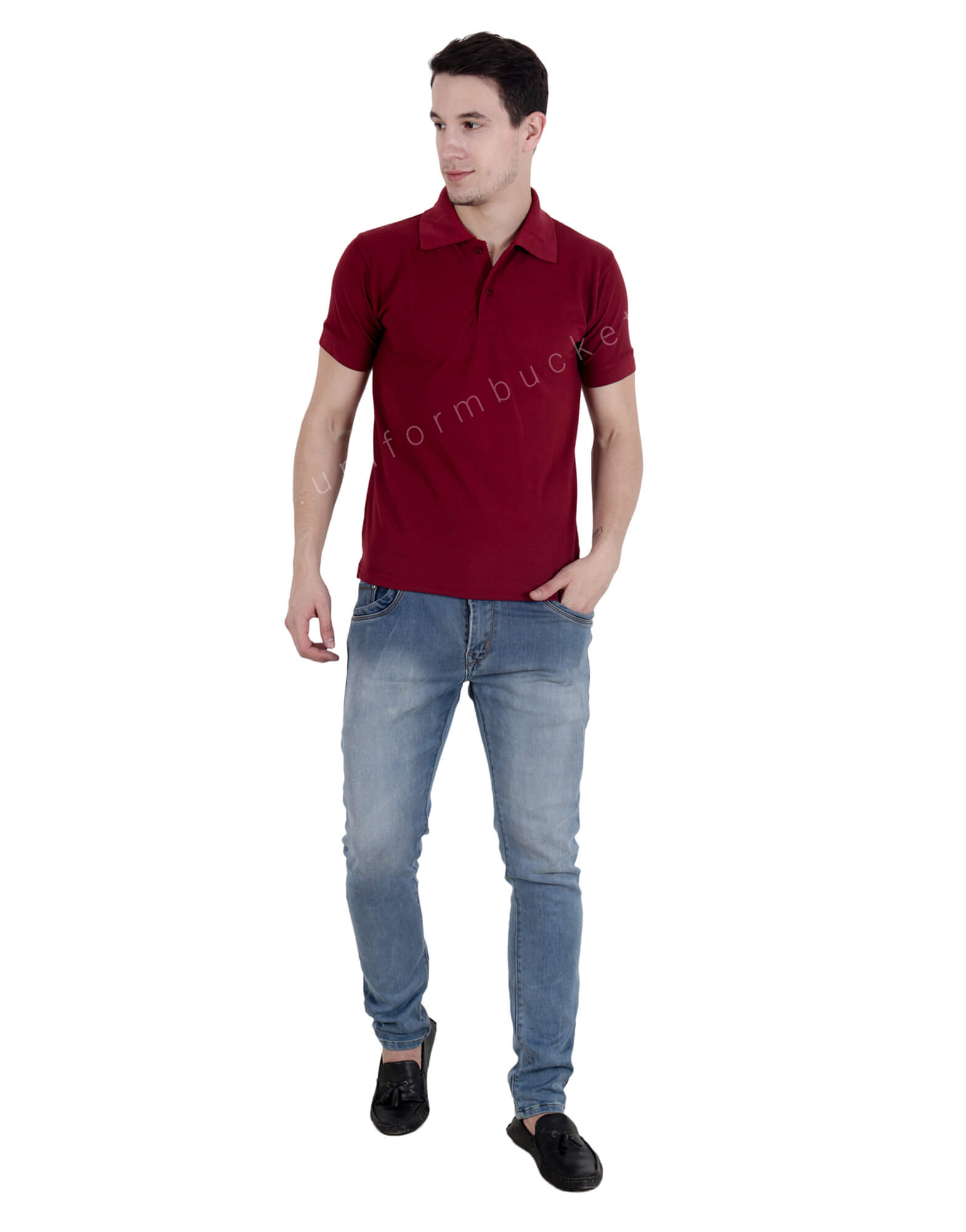 Maroon Uniform Polo T- Shirt