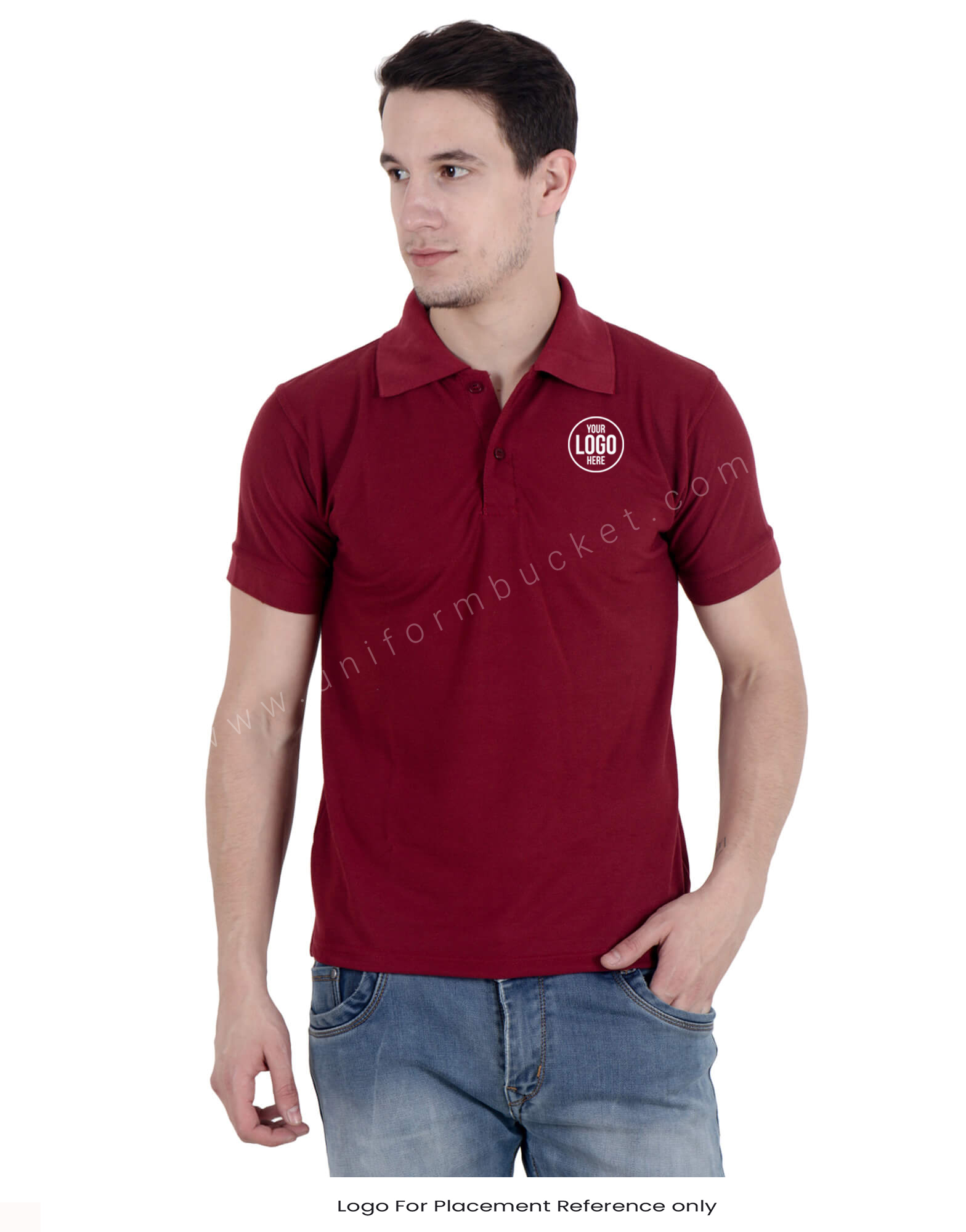 Buy Maroon Uniform Polo T Shirt For Men Online Best Prices in