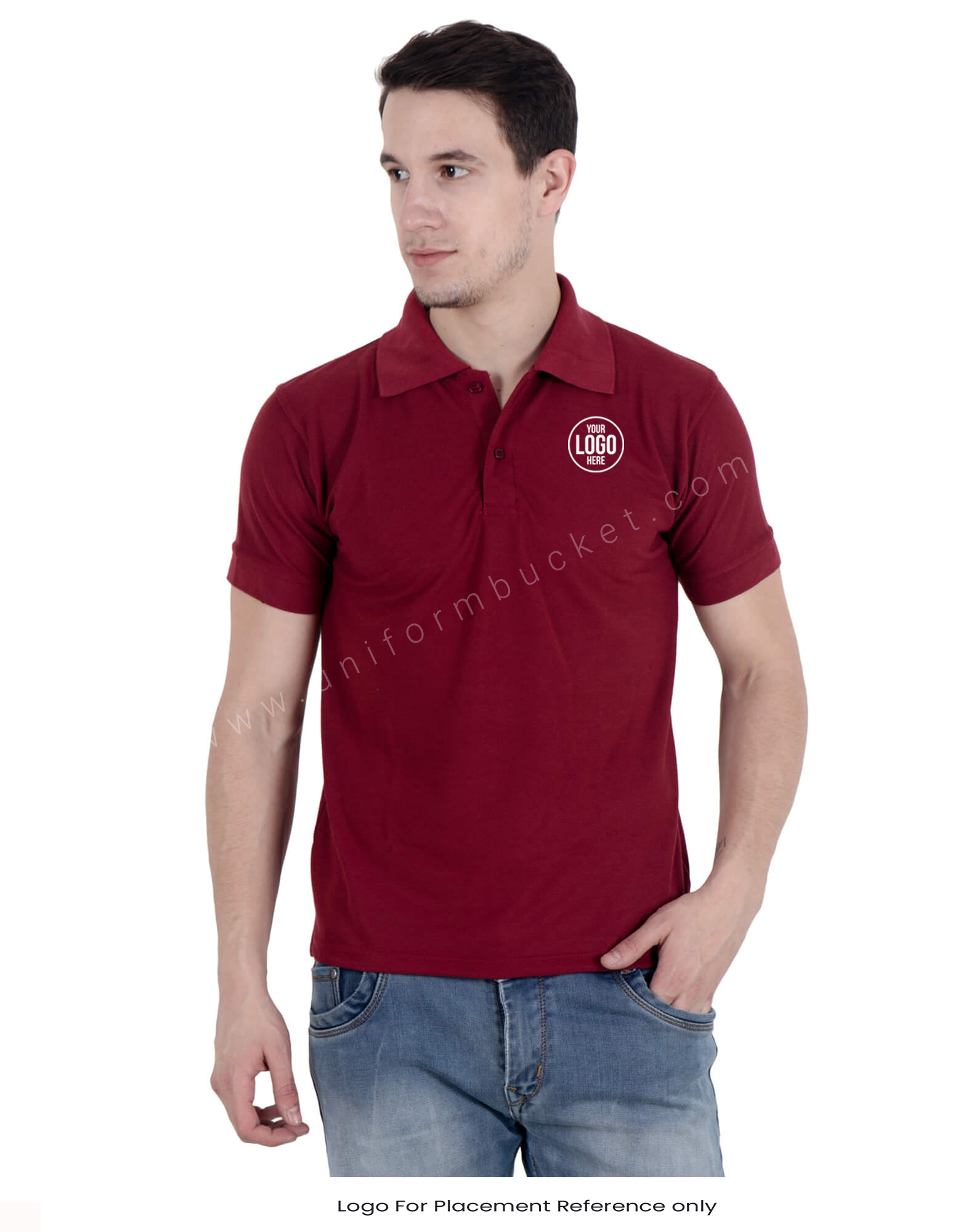 Maroon Uniform Polo T- Shirt