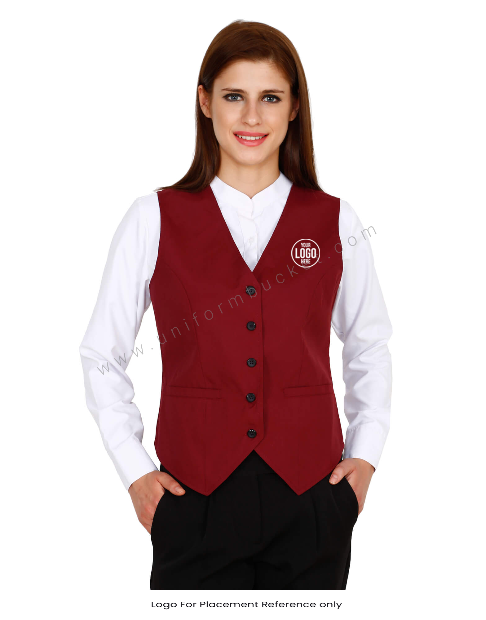 Maroon Vest For Women