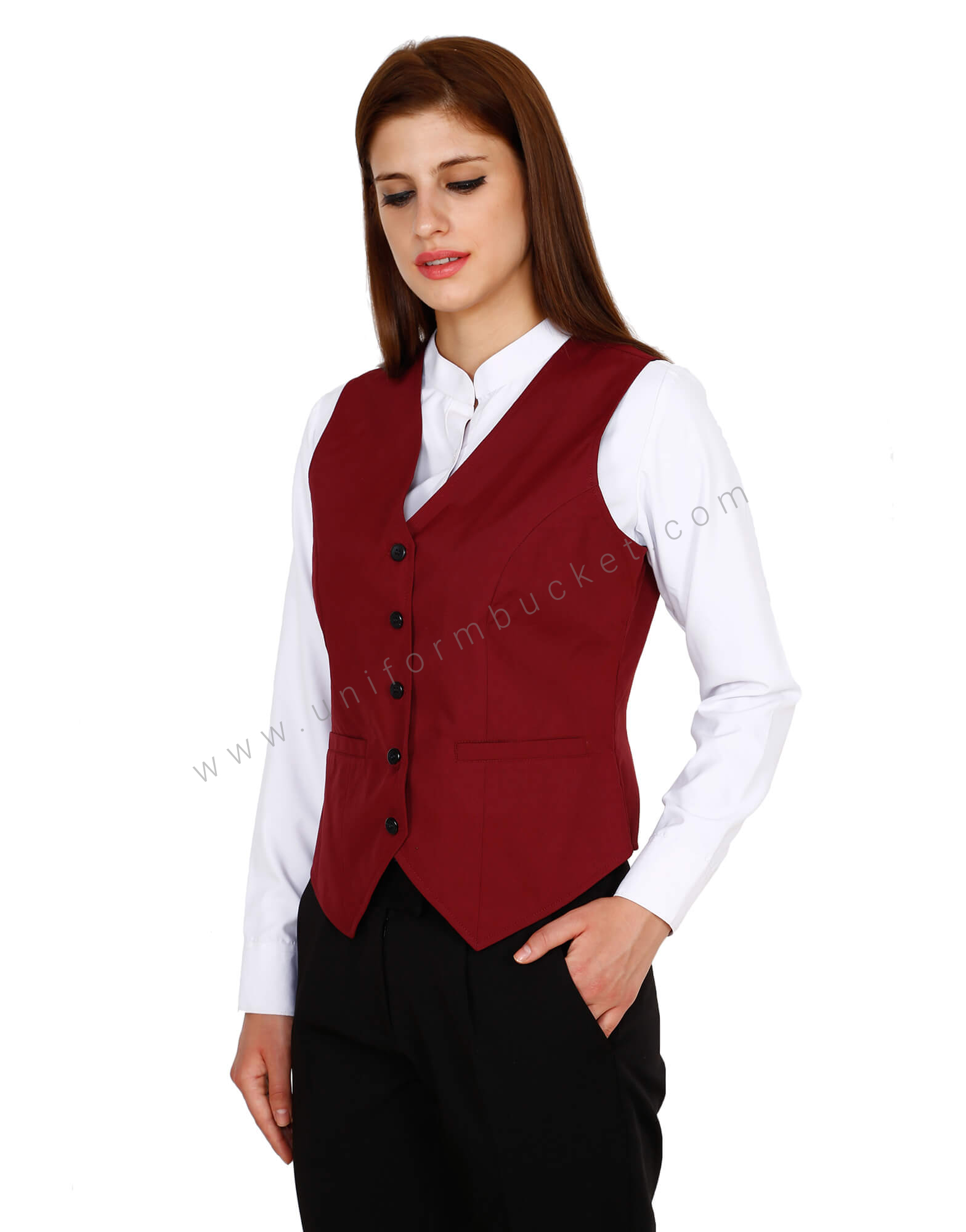 Maroon Vest For Women