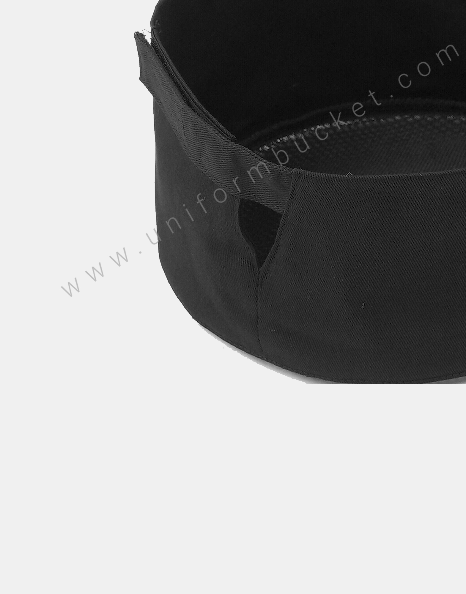 Black Mesh Top Skull Cap For Chef
