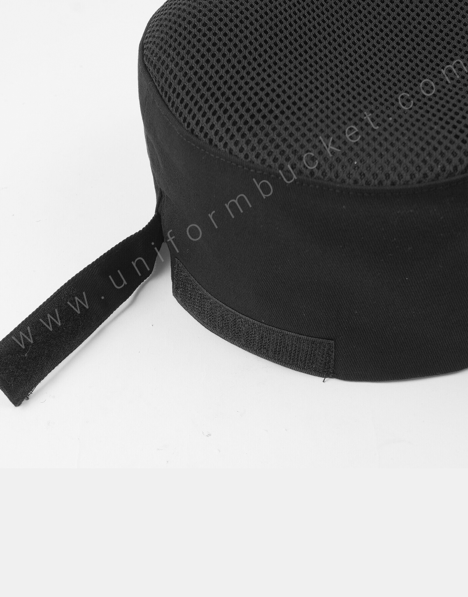 Black Mesh Top Skull Cap For Chef