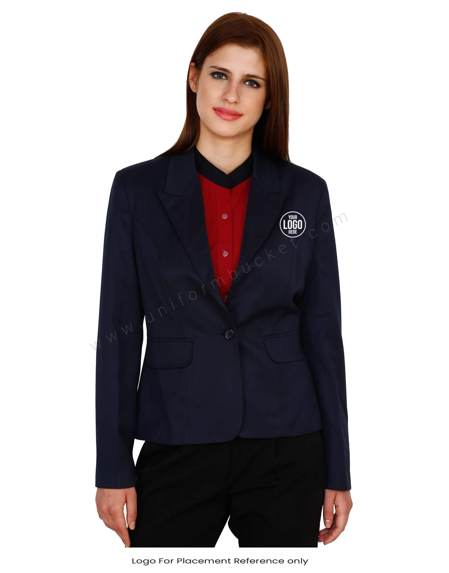 Single Button Navy Blue Blazer