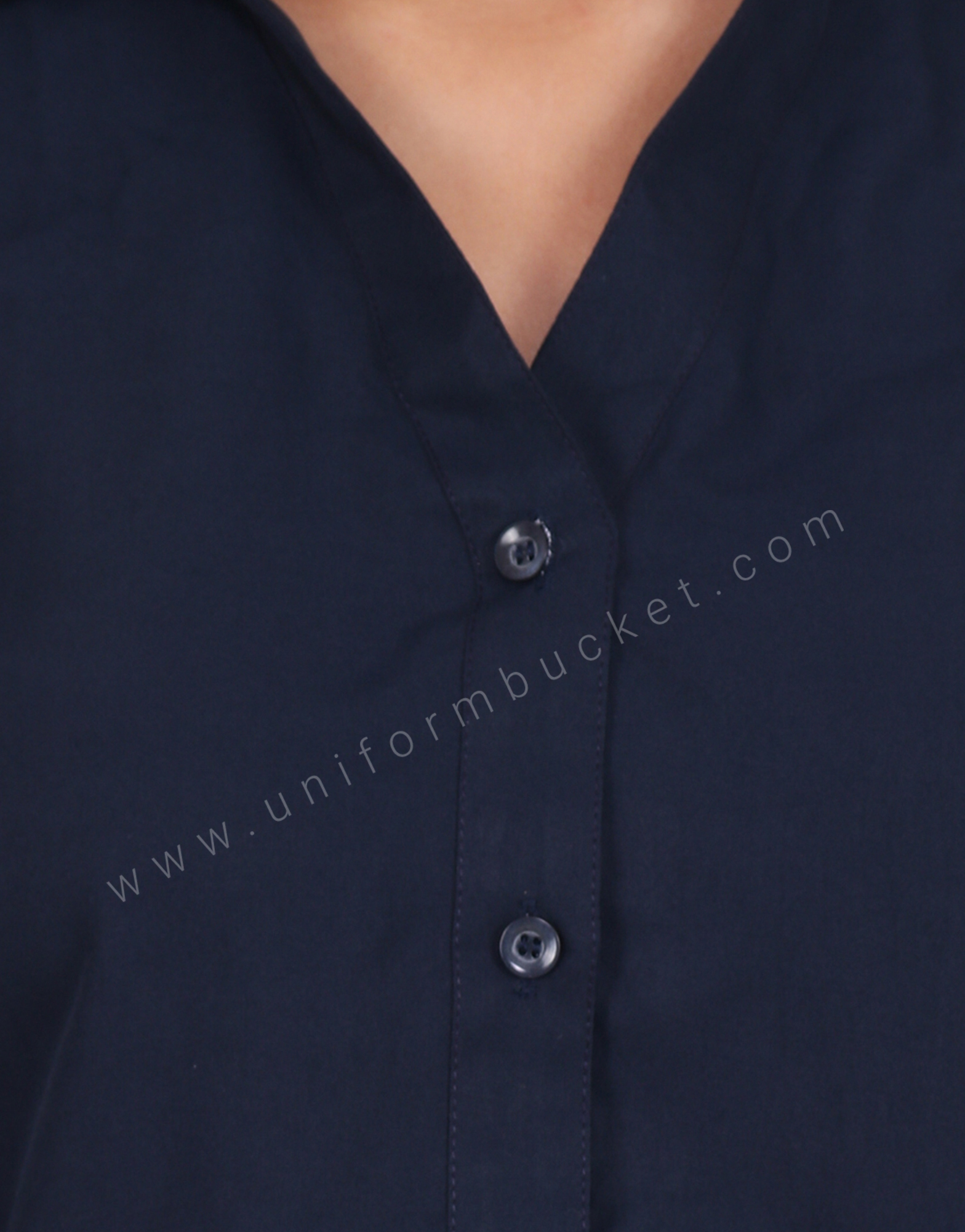Navy Blue Half Sleeve Uniform Shirt