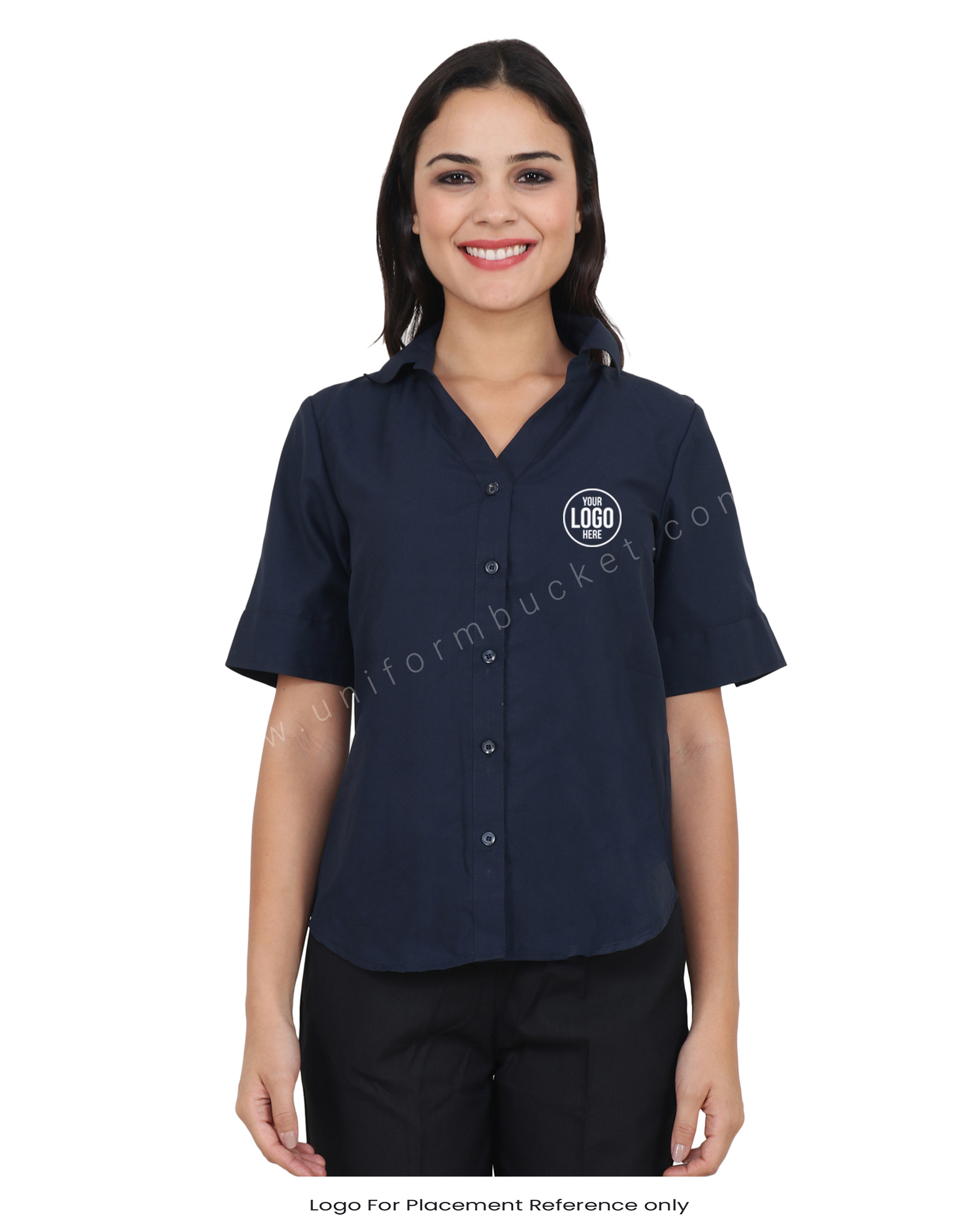 Blue half sleeve shirt deals