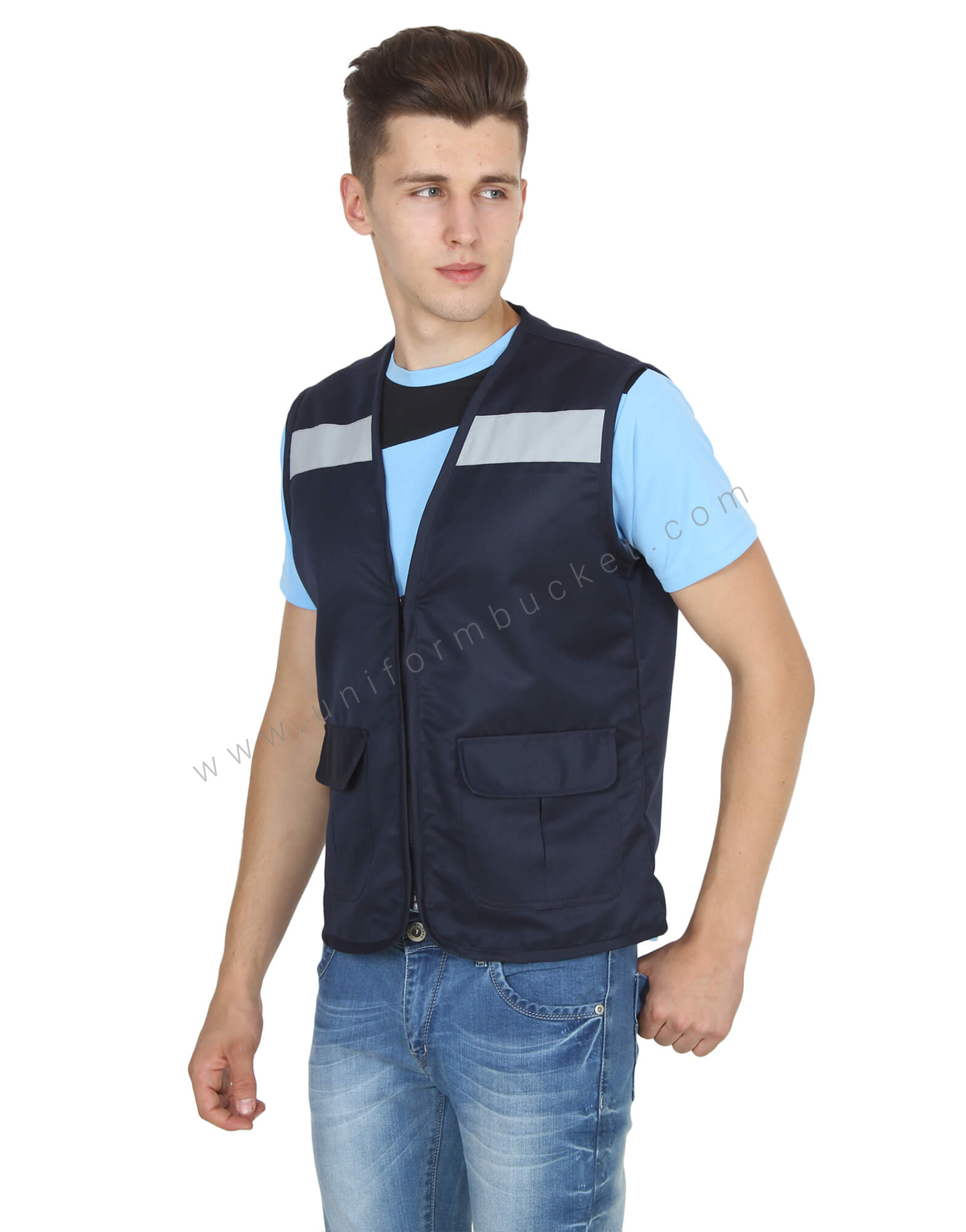 Navy Blue High Visibility Vest