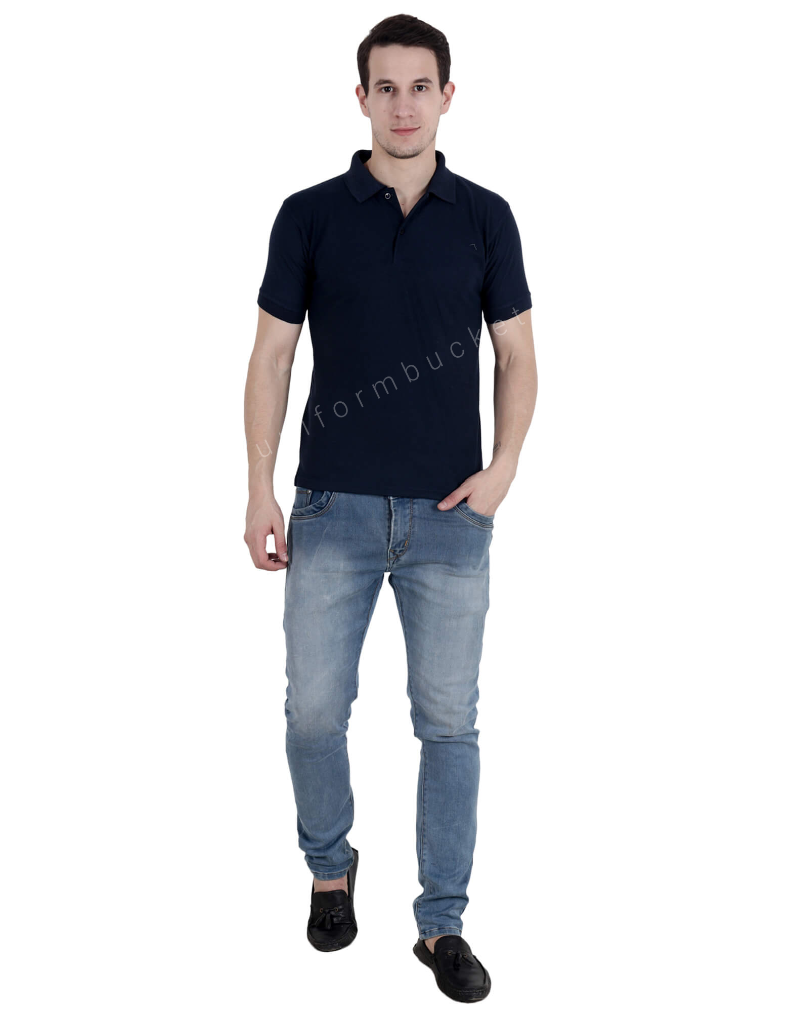 Navy Blue Uniform Polo T- Shirt