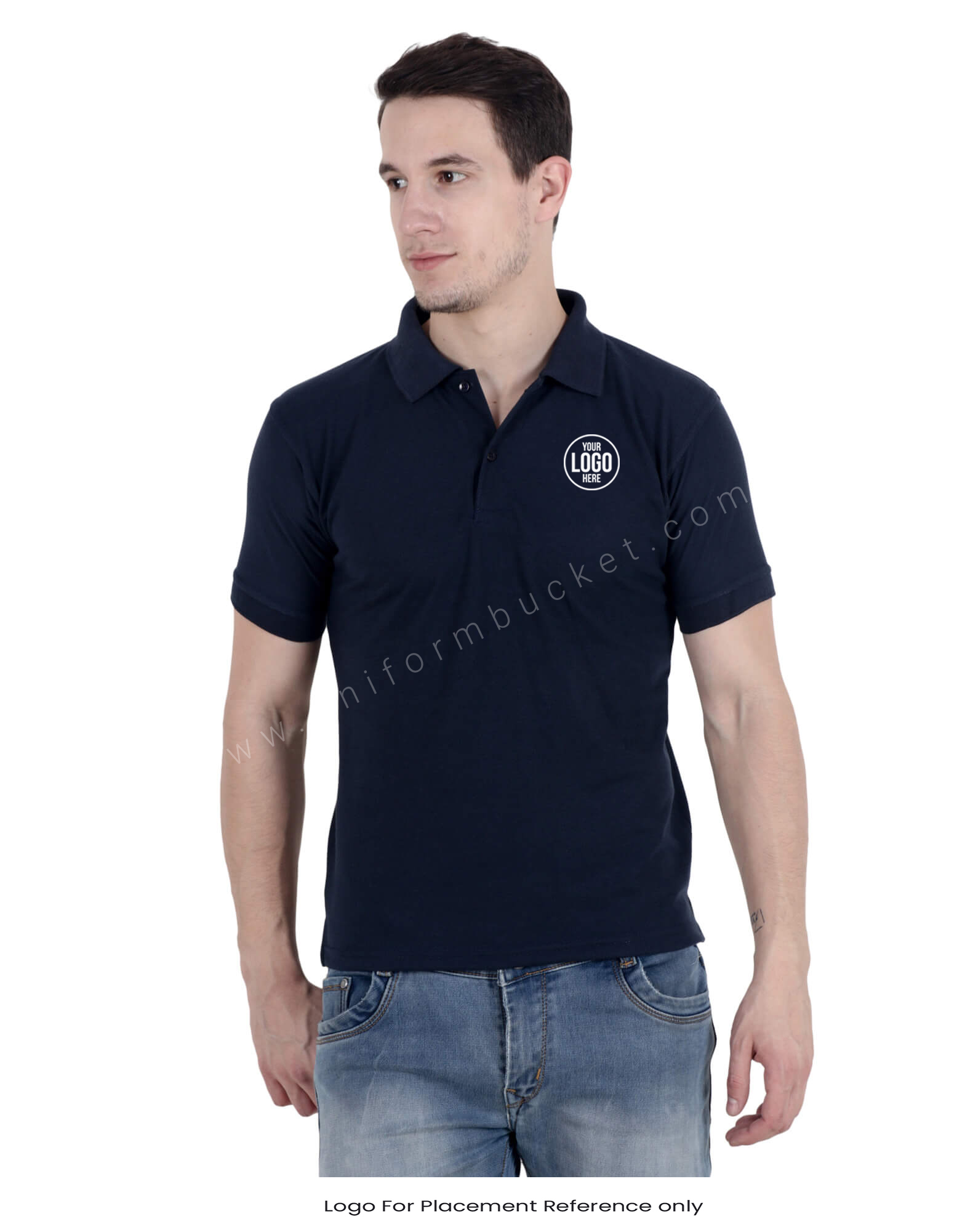 Navy Blue Uniform Polo T- Shirt