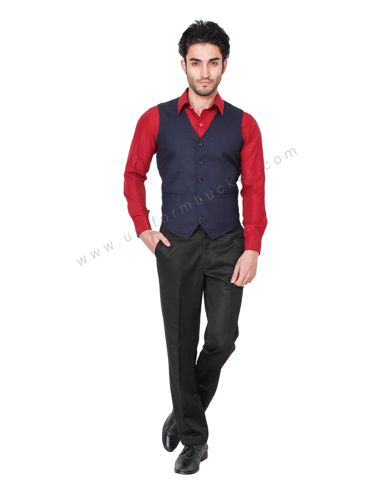 Navy Blue Vest With Adjuster at Back