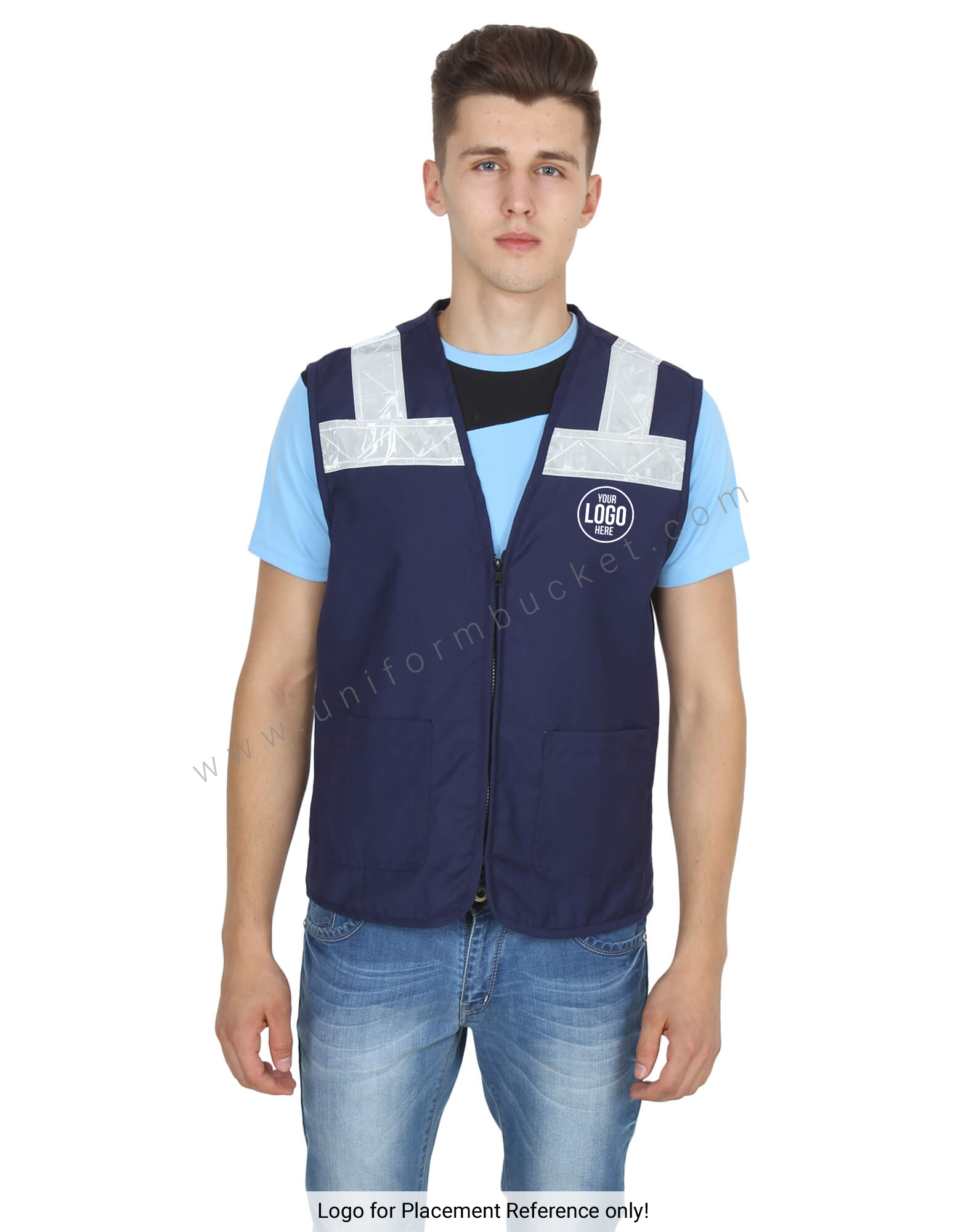 Dark blue sales safety vest