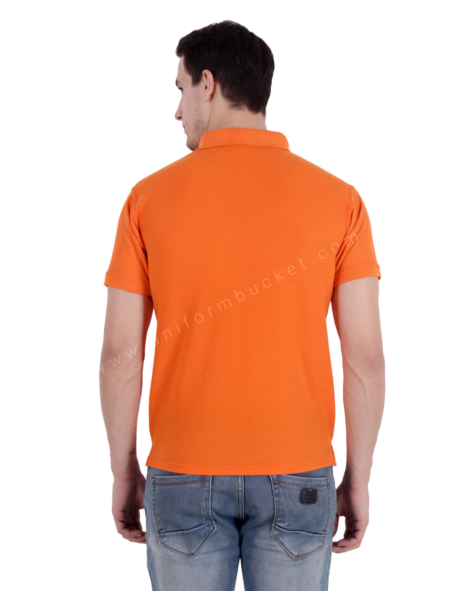 Buy Orange Uniform Polo T-Shirt For Men Online @ Best Prices in India ...