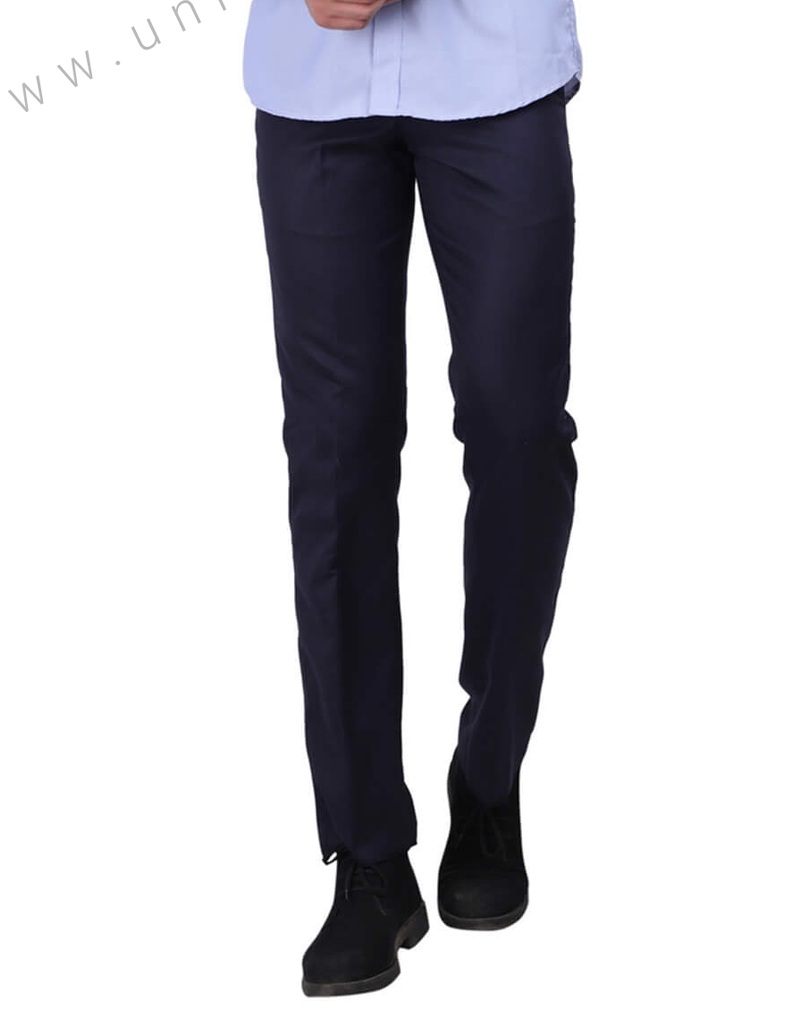 DENNISON Sky Blue Men Flat-Front Mid-Rise Formal Trousers –  dennisonfashionindia