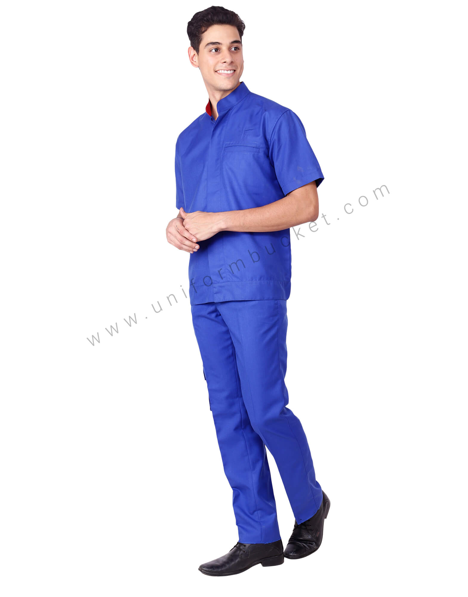 Plain Blue Trouser With One Side Pocket