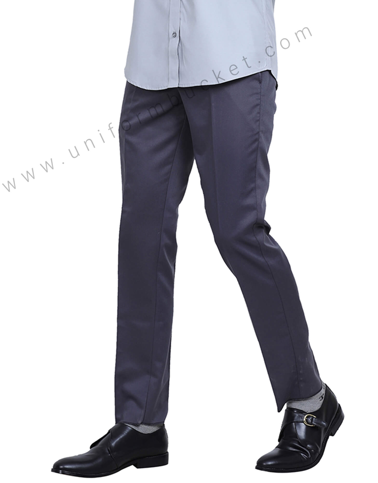 Plain Grey Formal Trousers