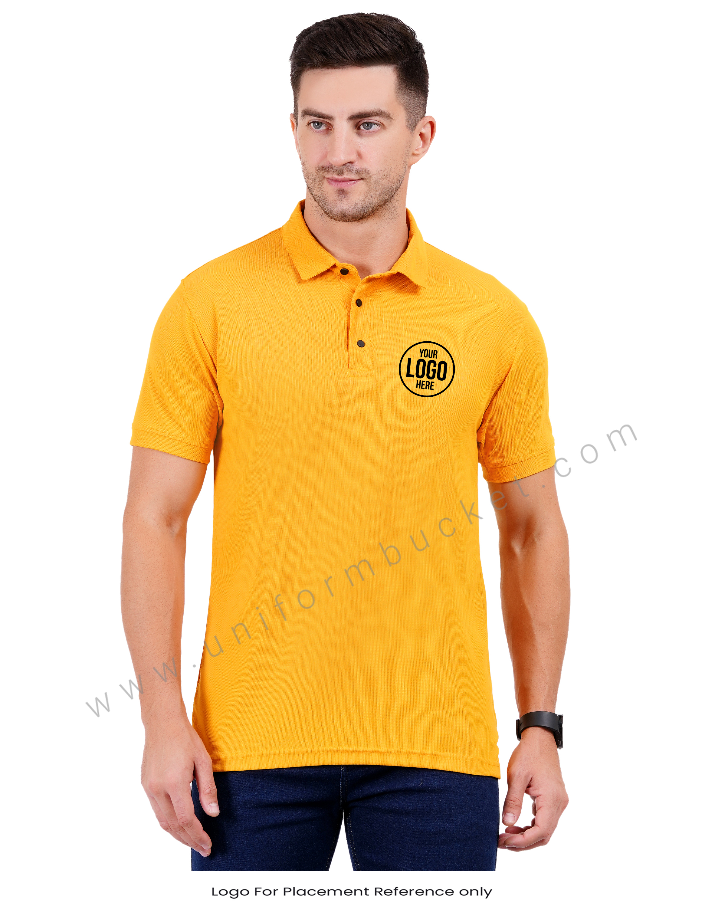 Plain Mustard Yellow Polo T-shirt