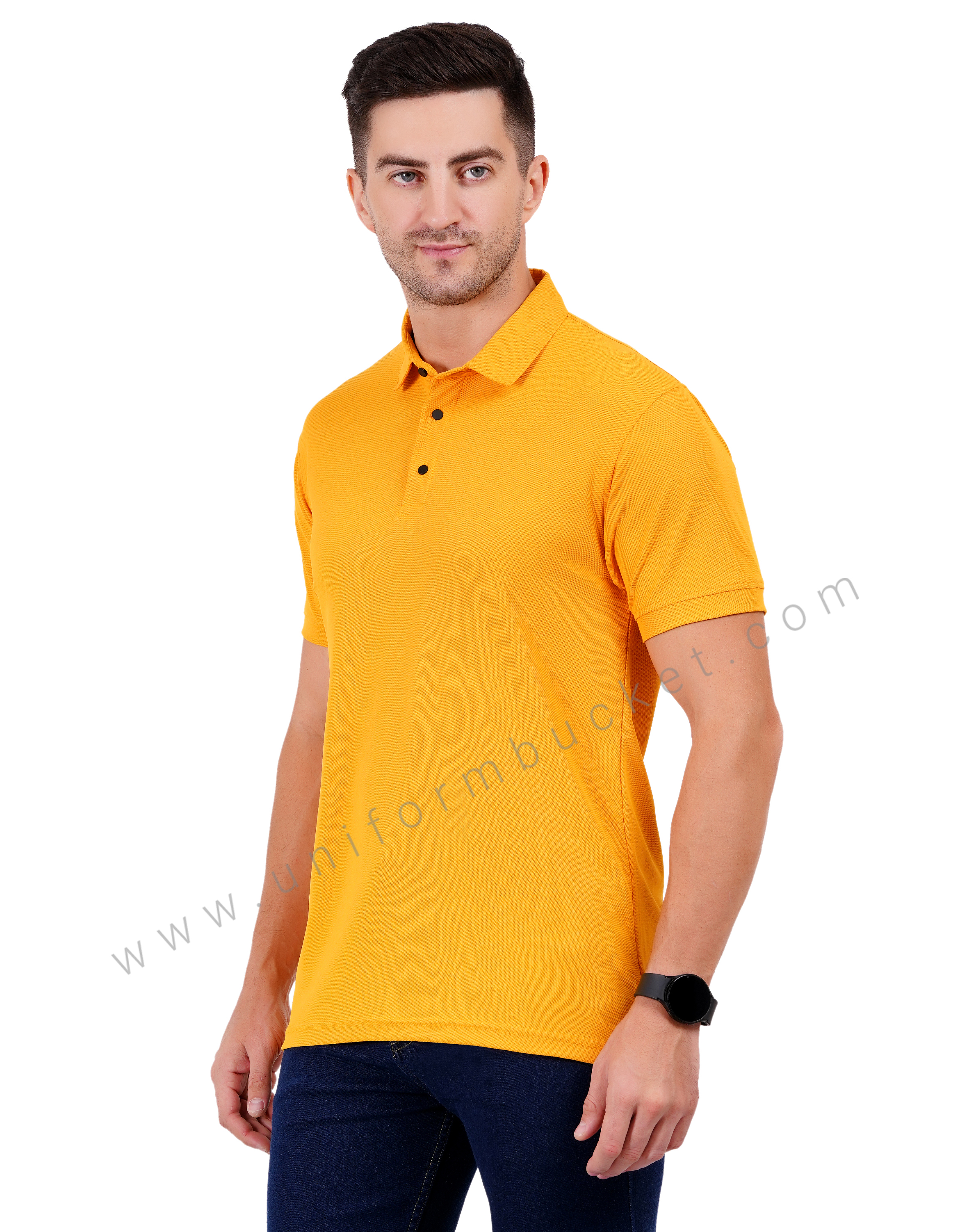 Plain Mustard Yellow Polo T-shirt