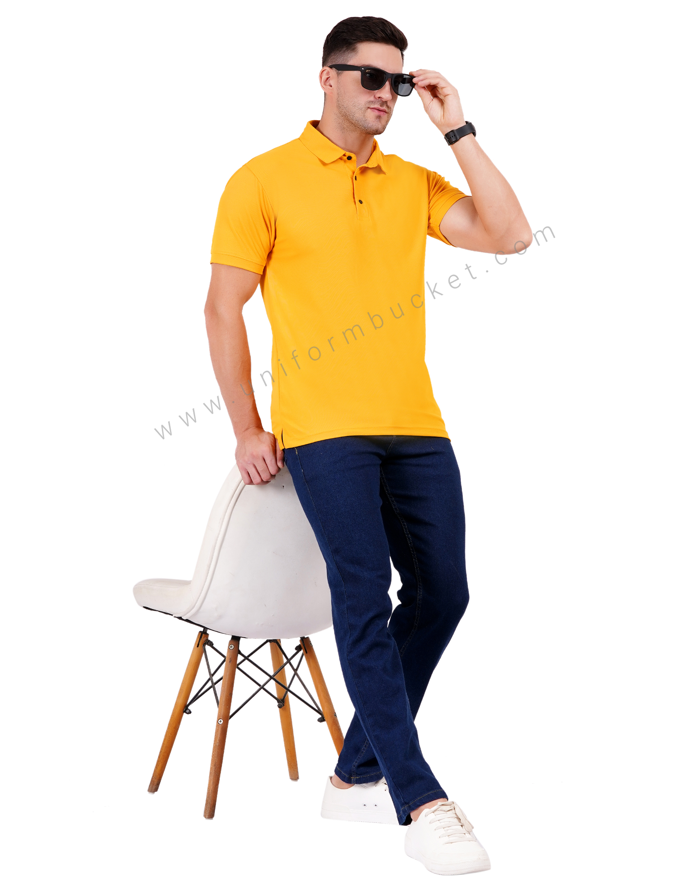 Plain Mustard Yellow Polo T-shirt