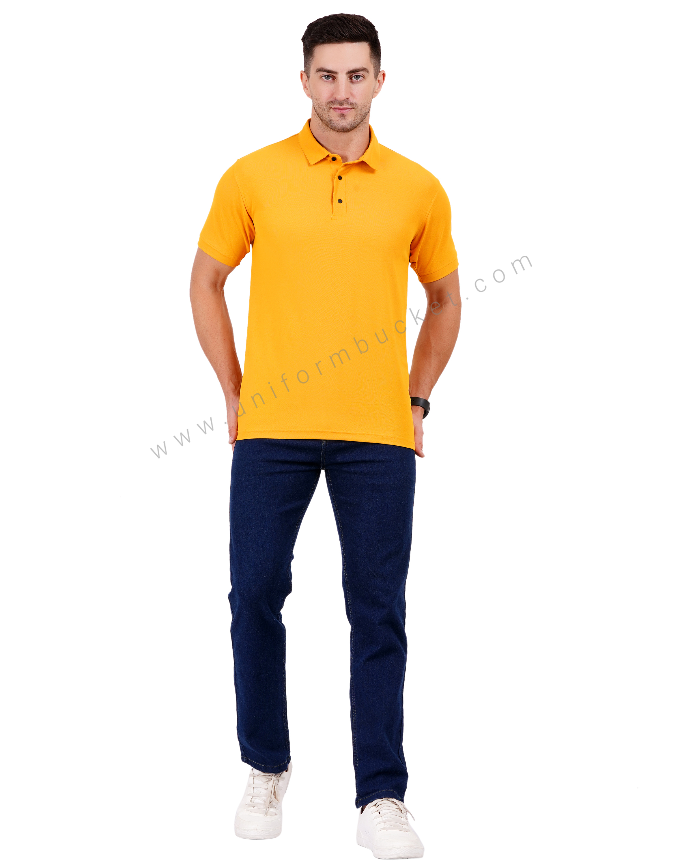Plain Mustard Yellow Polo T-shirt