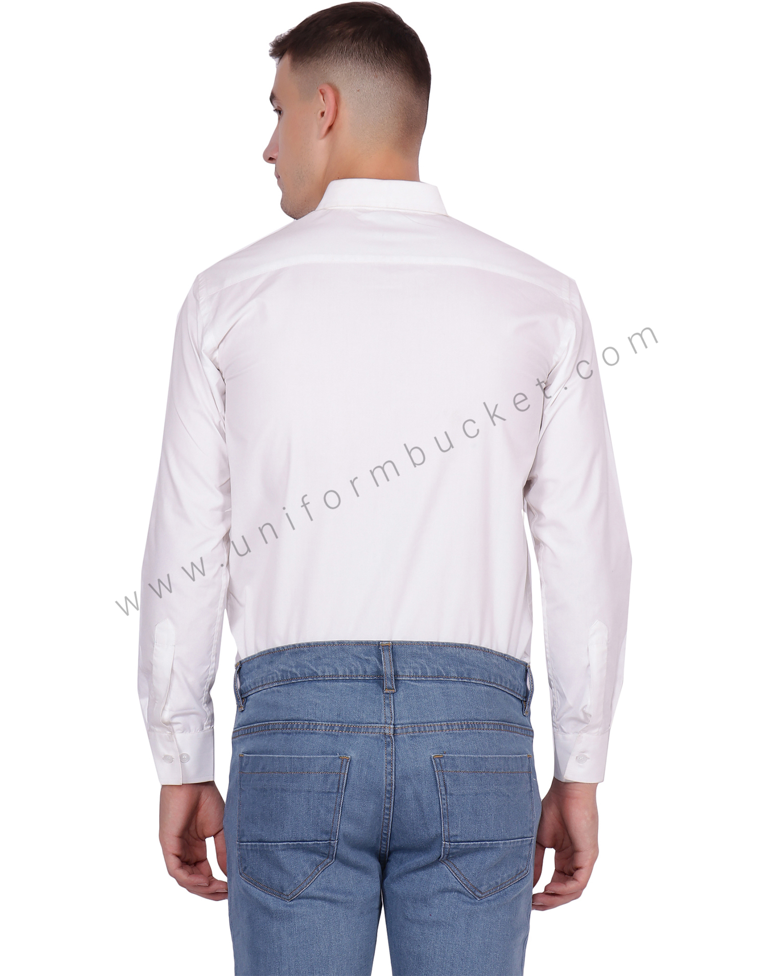 Plain White Formal Shirt