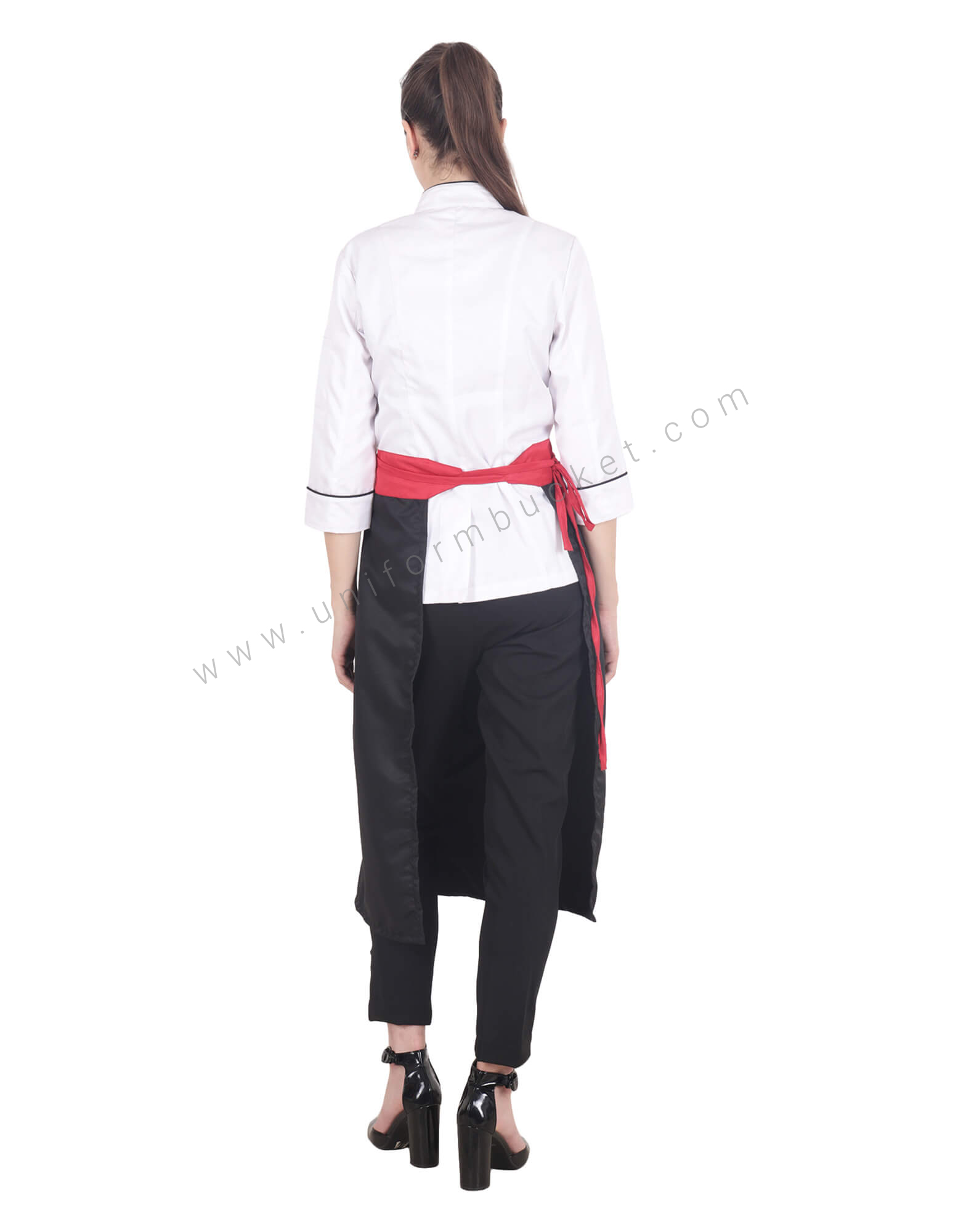 Red Belted Bistro Apron