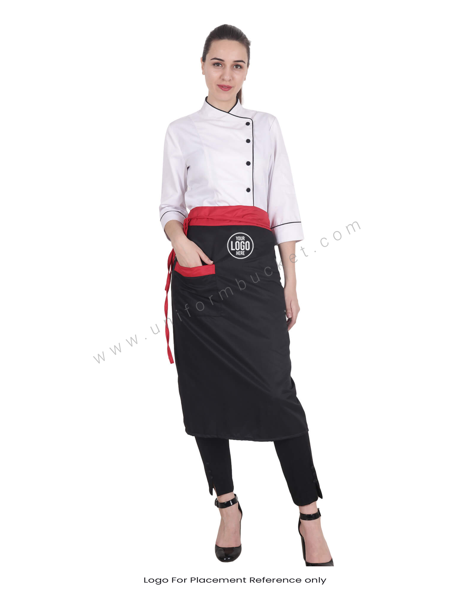 Red Belted Bistro Apron