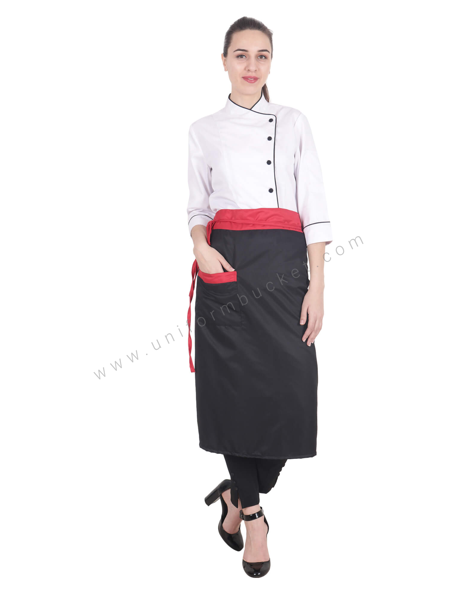 Red Belted Bistro Apron