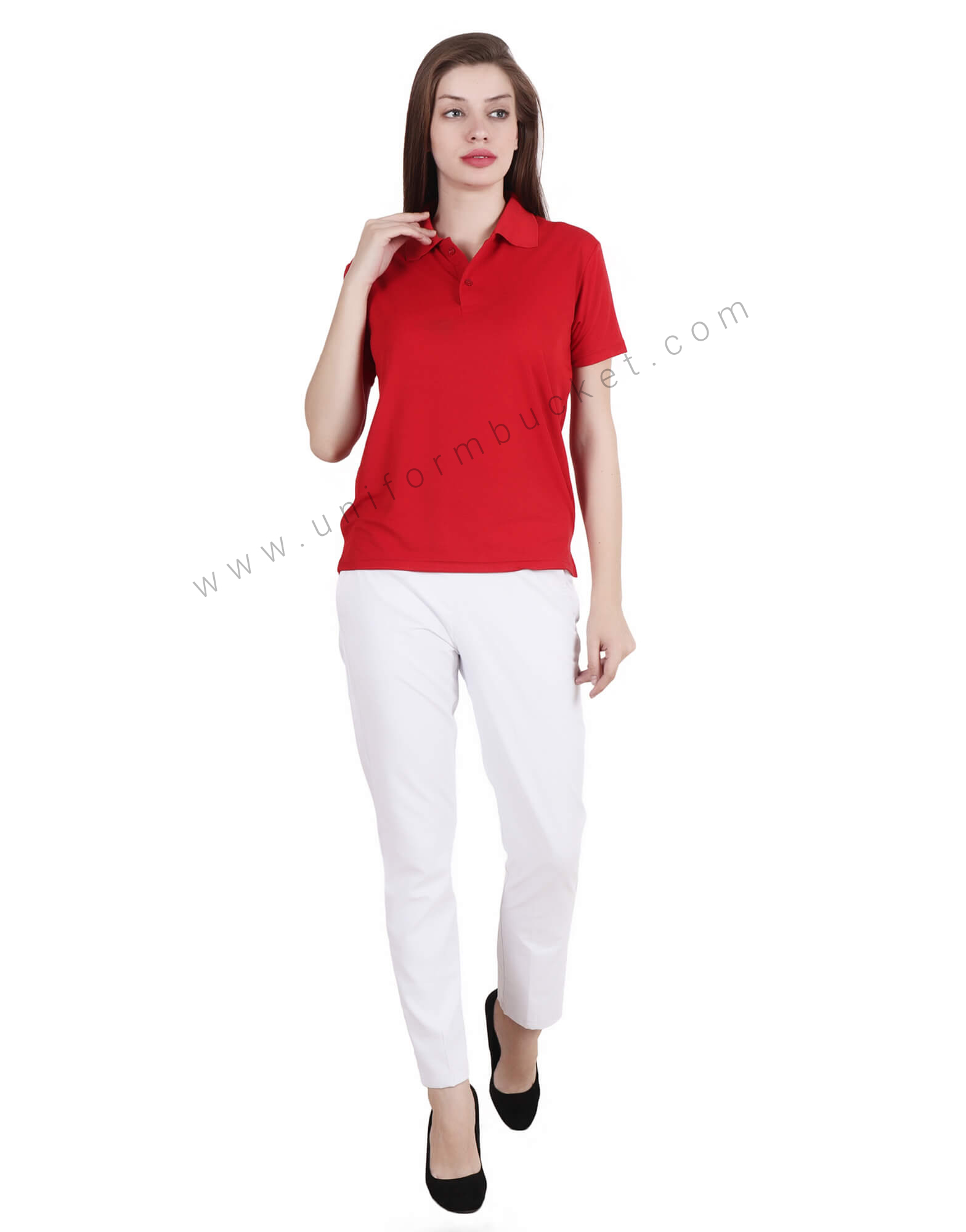 Red Uniform Polo T- Shirt