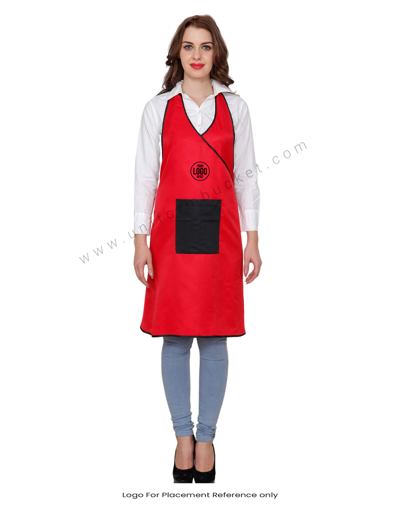 Crossover Tuxedo Red Apron