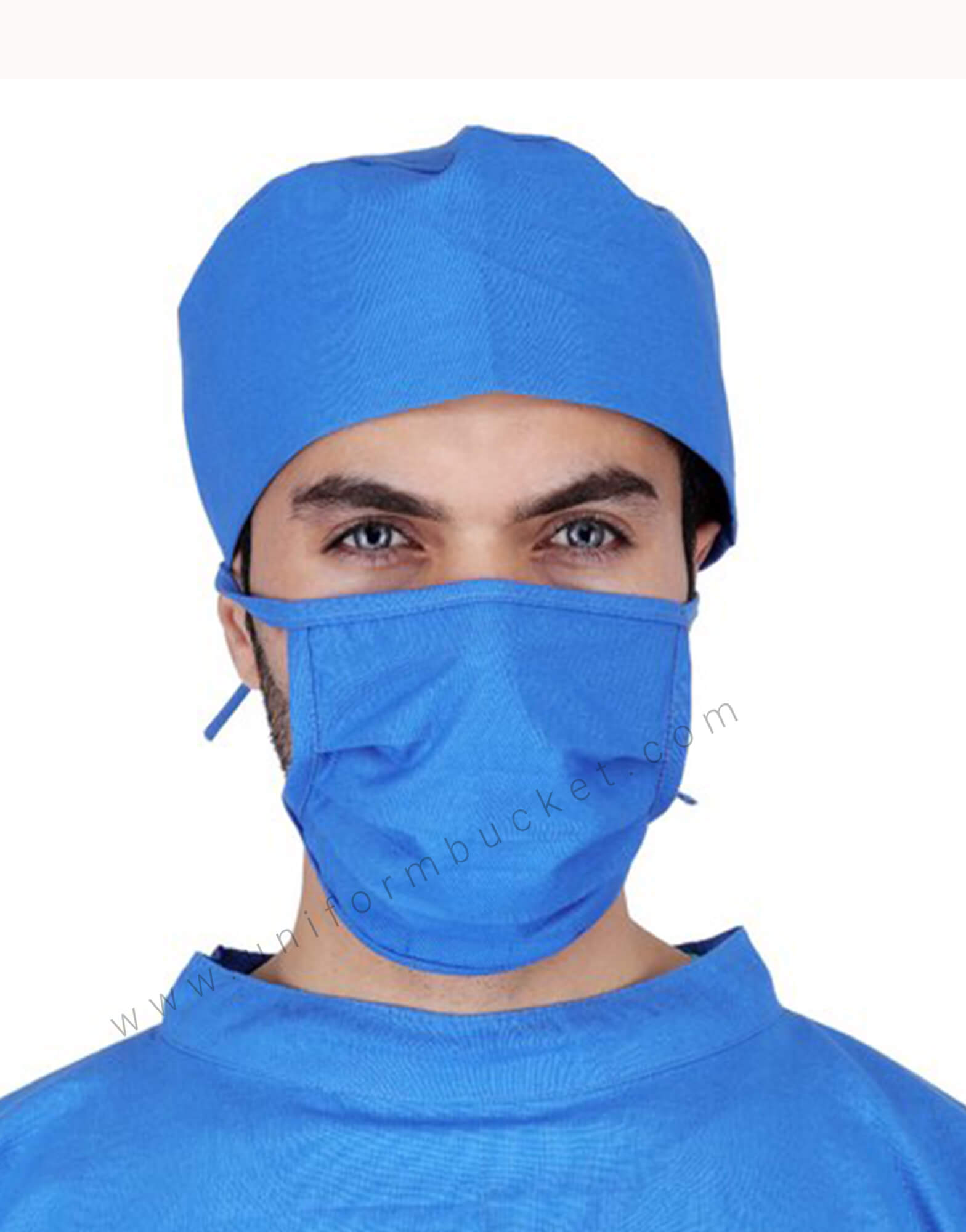 Buy Royal Blue Surgical Mask And Bandana Cap Set Unisex Online @ Best  Prices in India, Uniform Bucket