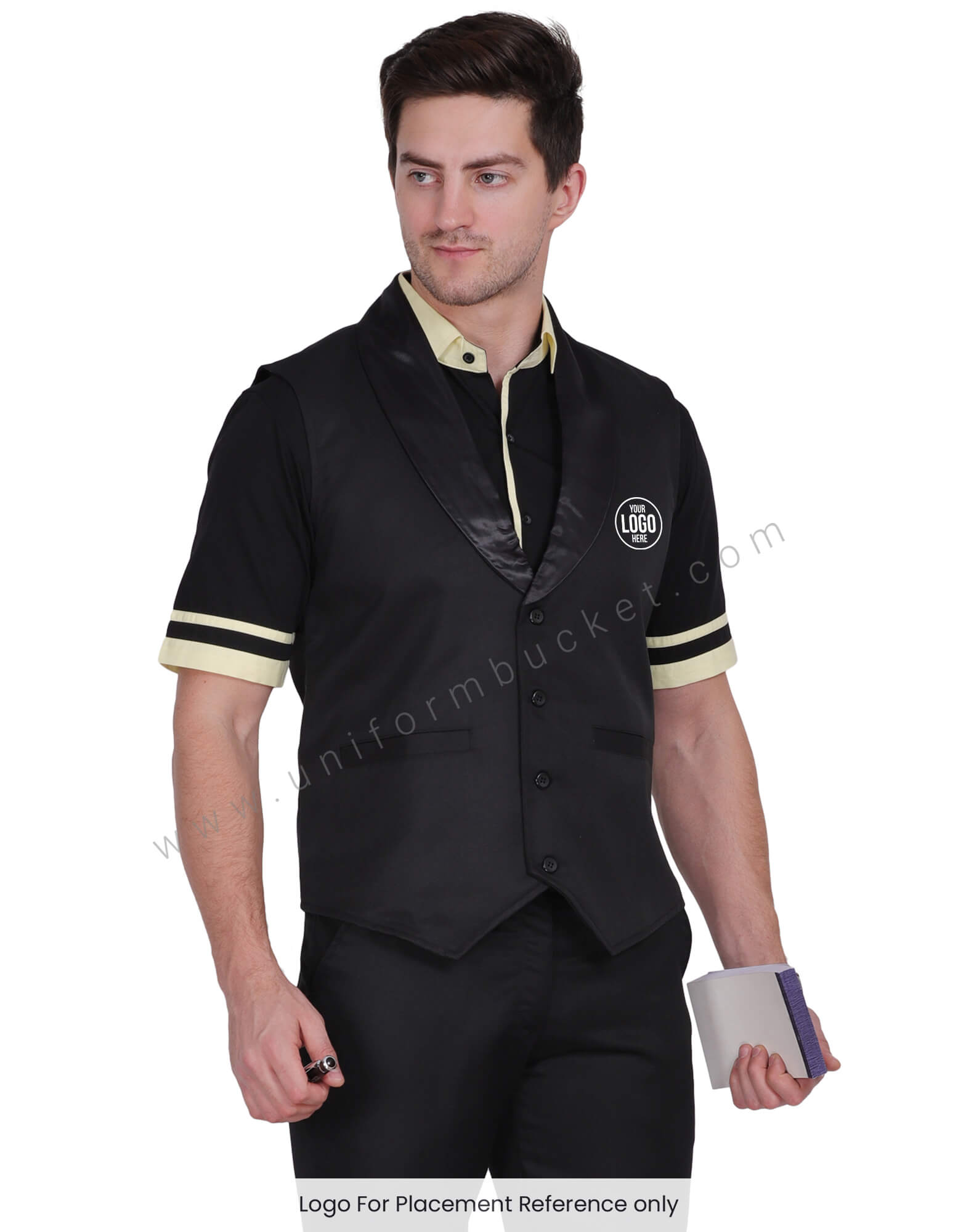 Shawl Collar men Vest Coat