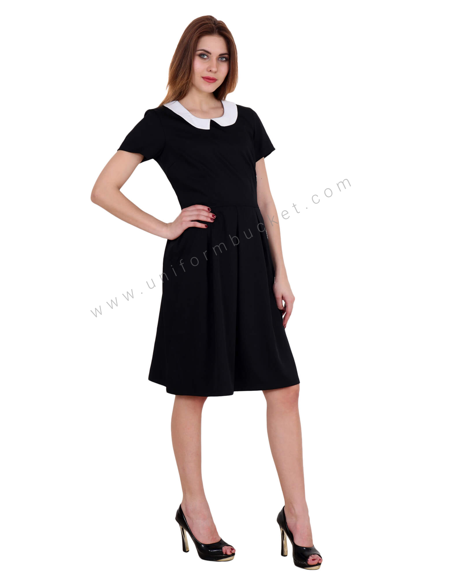 Polo Dress With Peter Pan Collar