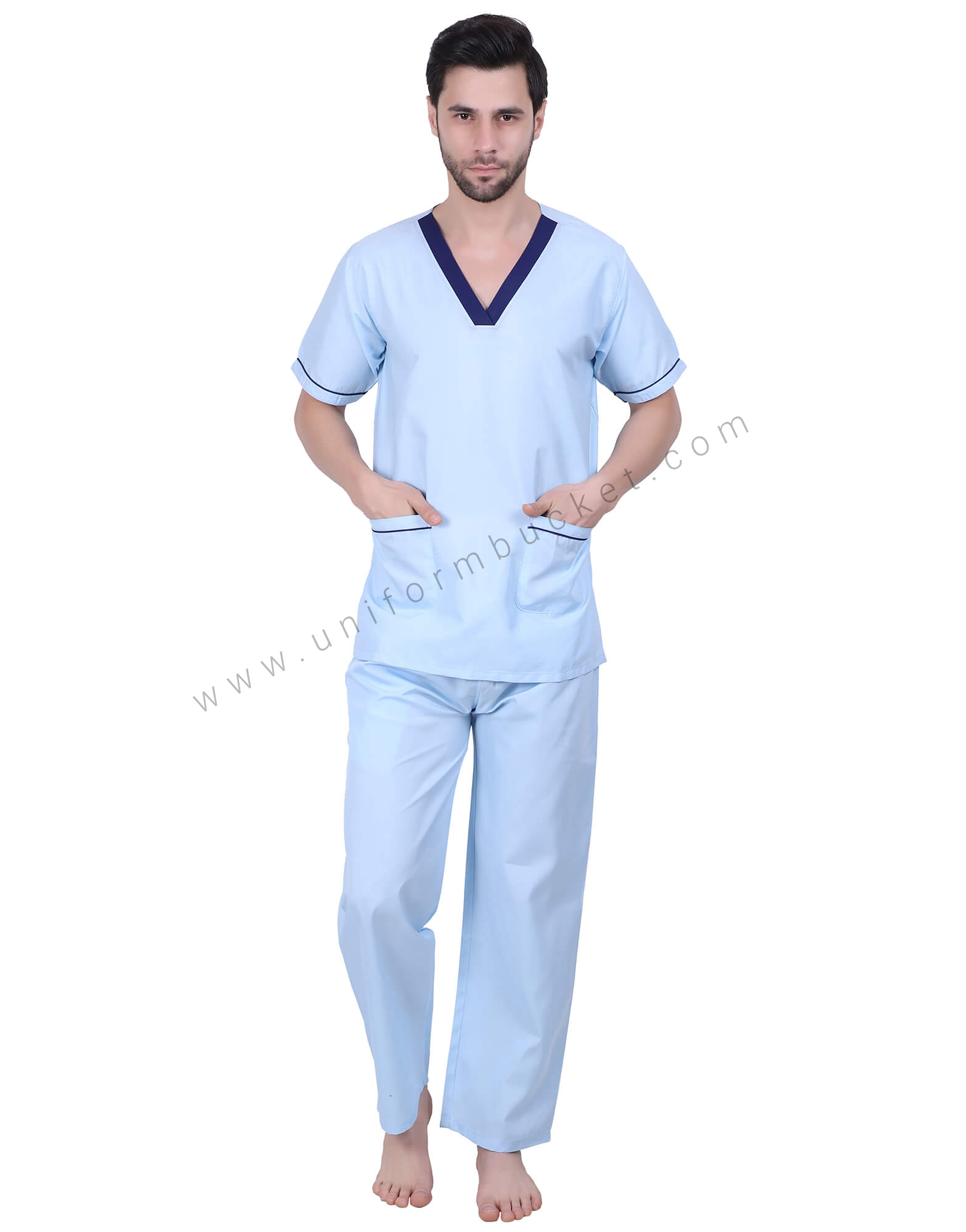 Sky Blue Loose Bottoms