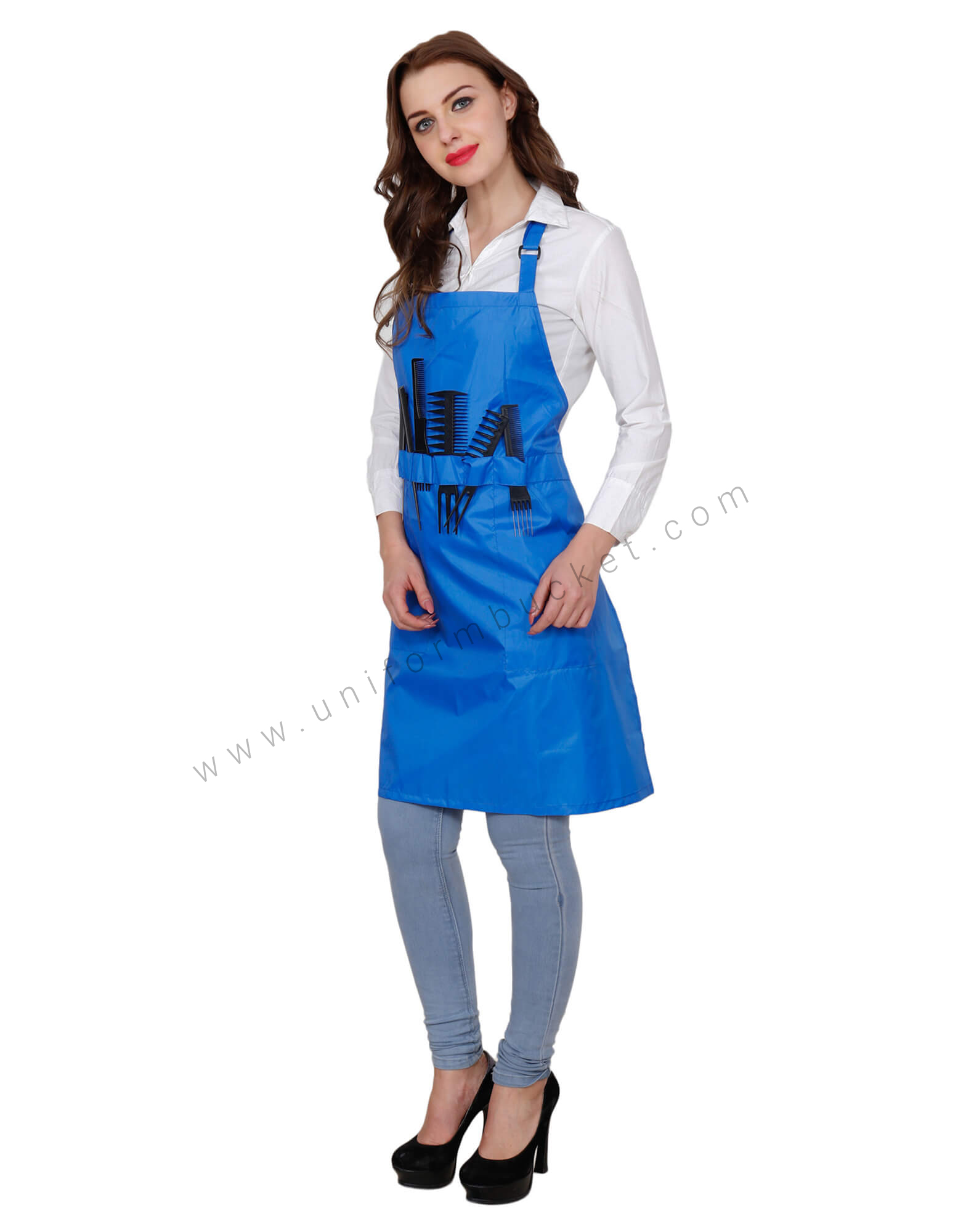 Functional Salon Apron with Side Pockets