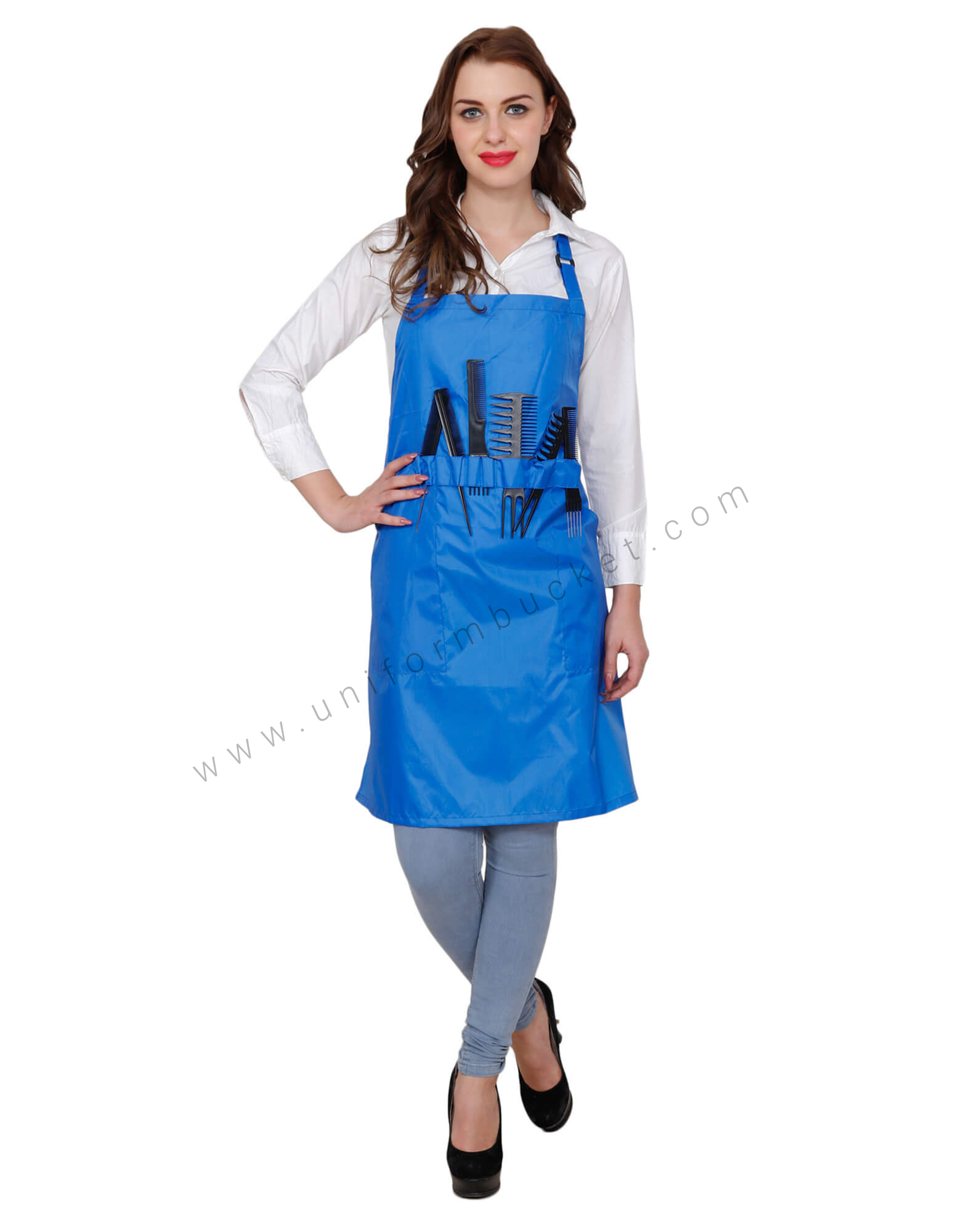 Functional Salon Apron with Side Pockets