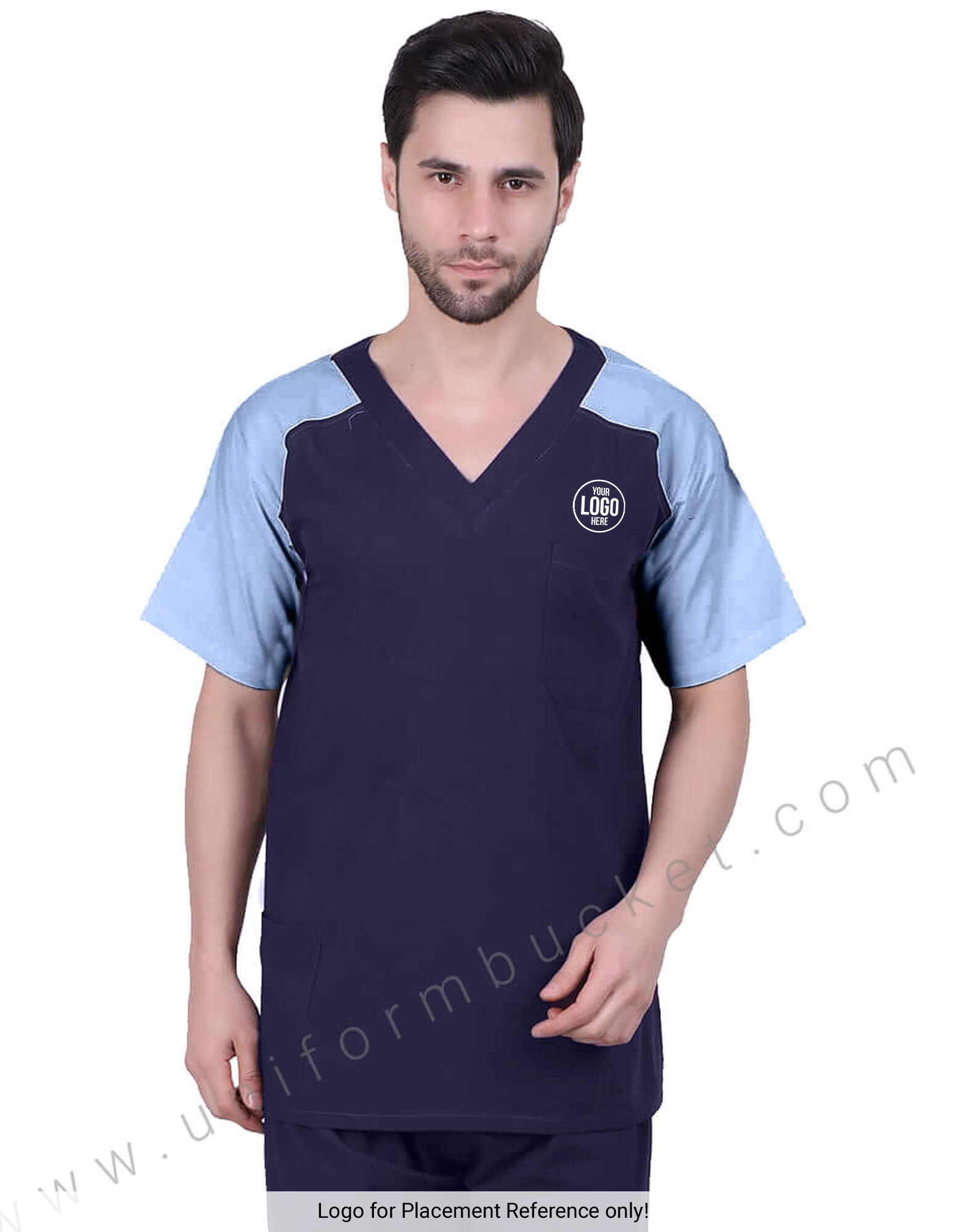 Double Tone Navy Blue Tunic