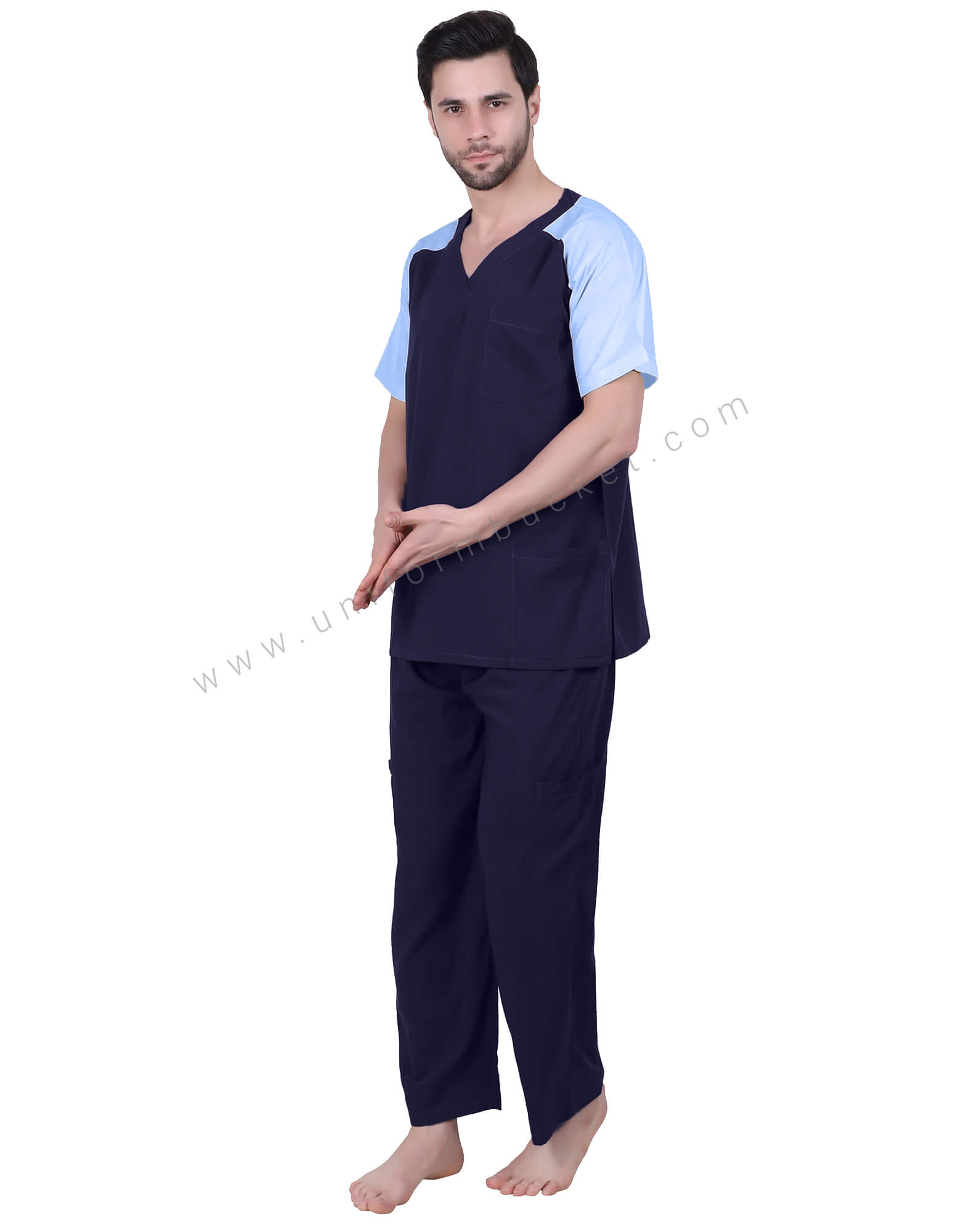 Double Tone Navy Blue Tunic