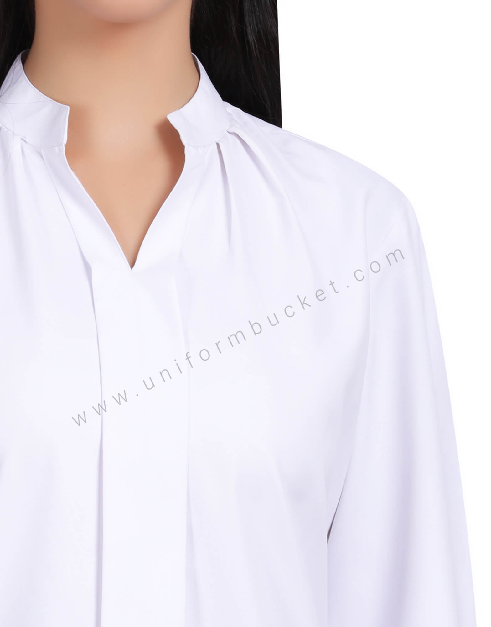 STYLISH V NECK TOP WITH FRONT SLIT
