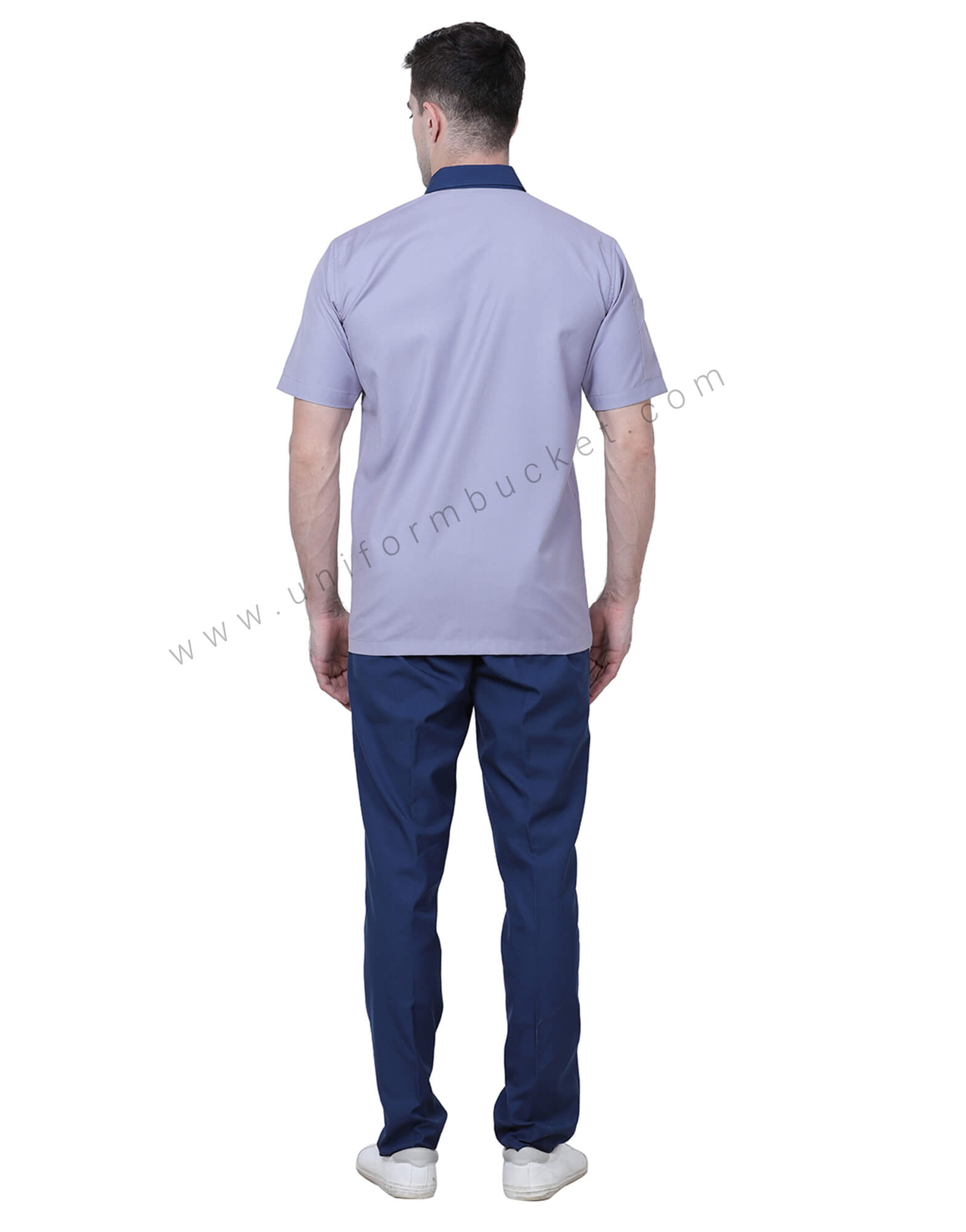 Blue And Grey Workwear Shirt