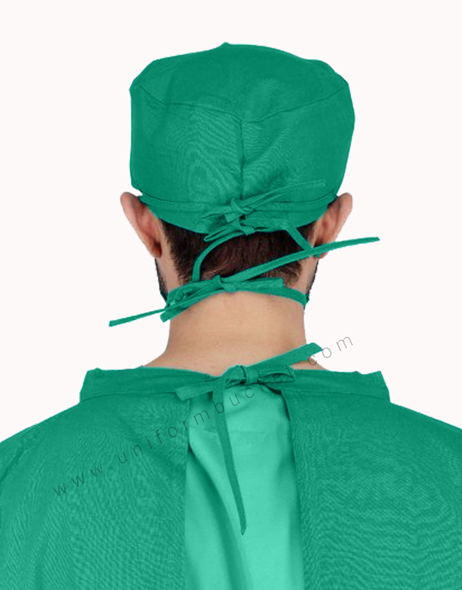 Surgical Green Mask And Bandana Cap Set