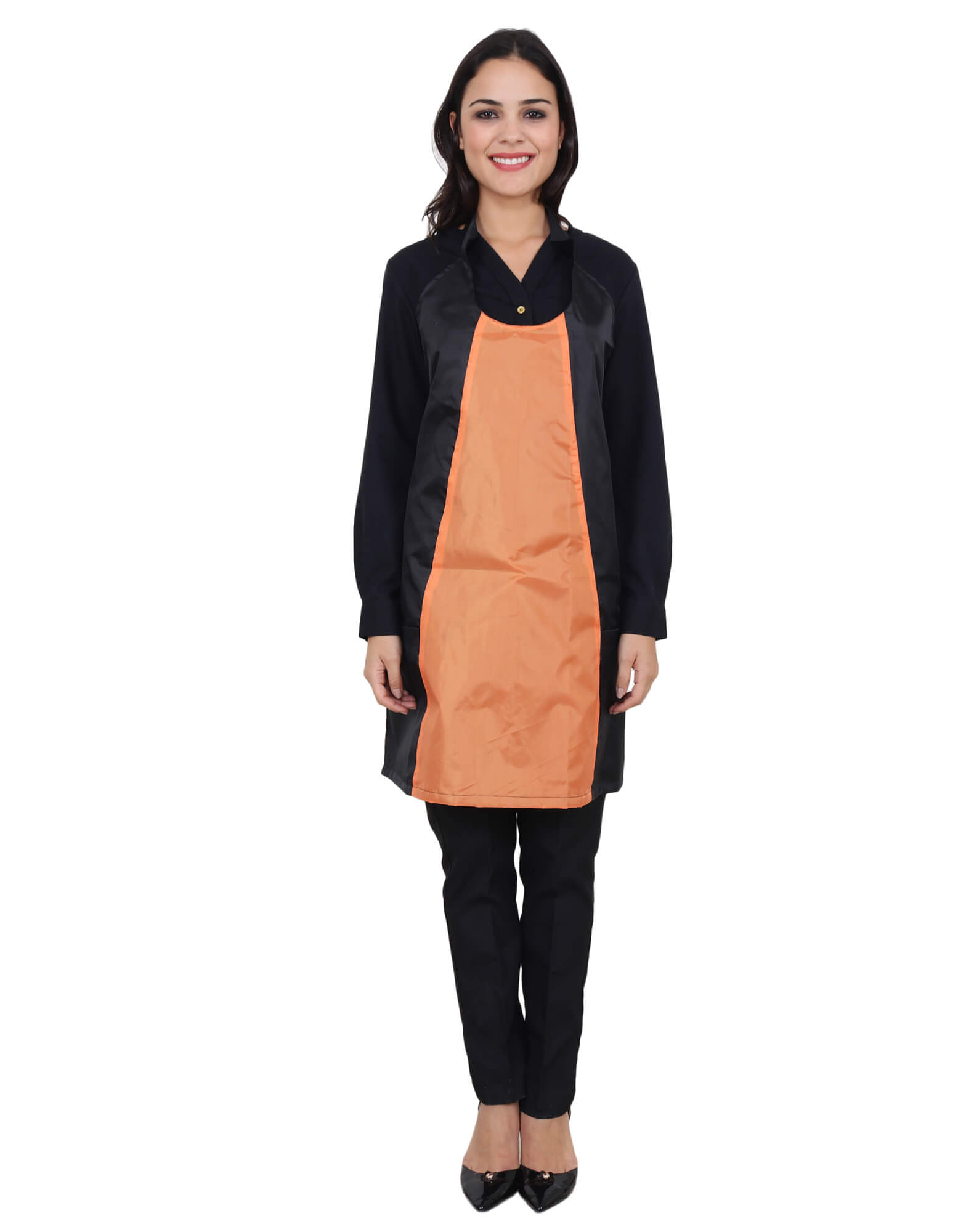 orange apron