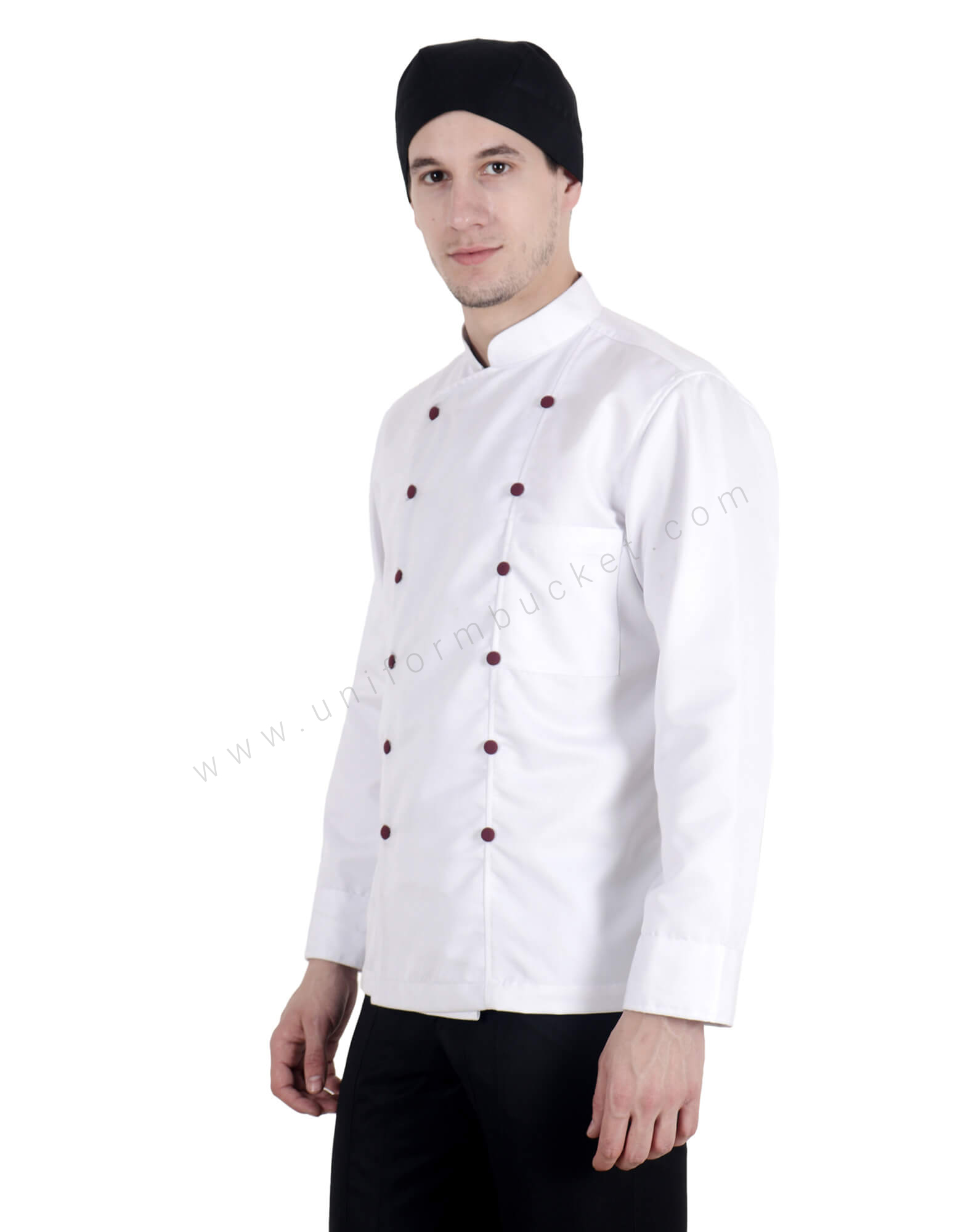 White Double Breasted Chef Coat