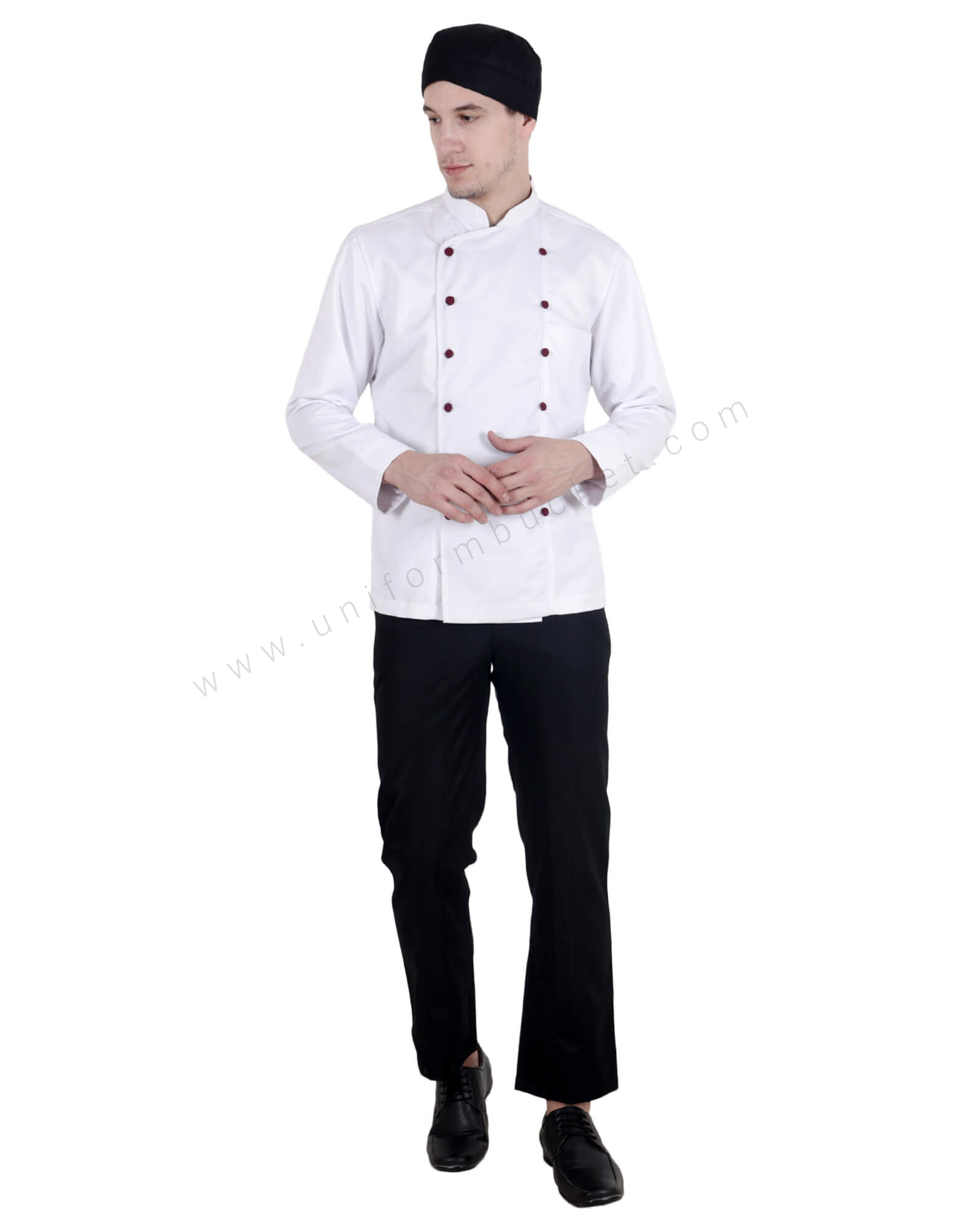 Buy White Double Breasted Chef Coat For Male Online Best Prices