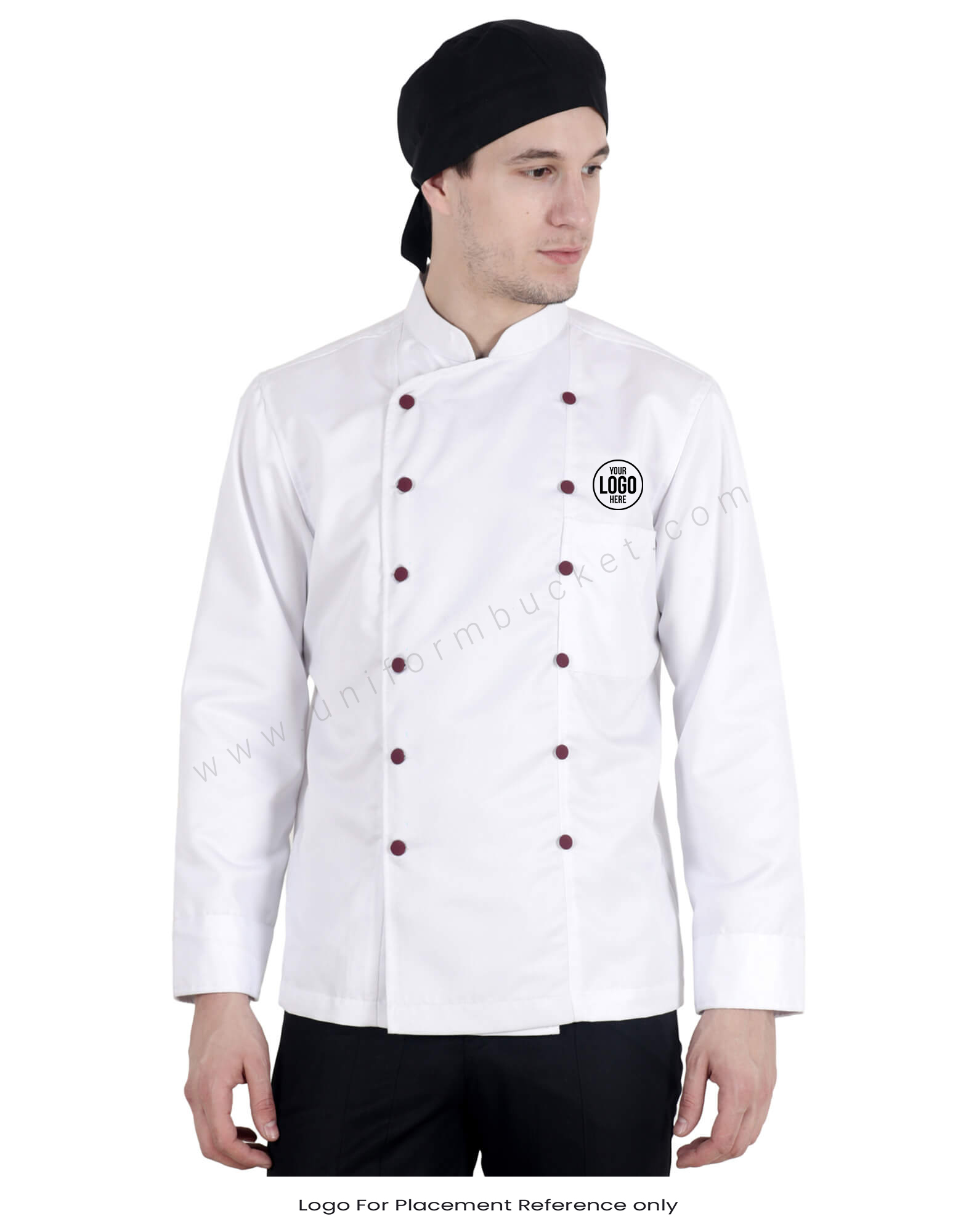 White Double Breasted Chef Coat